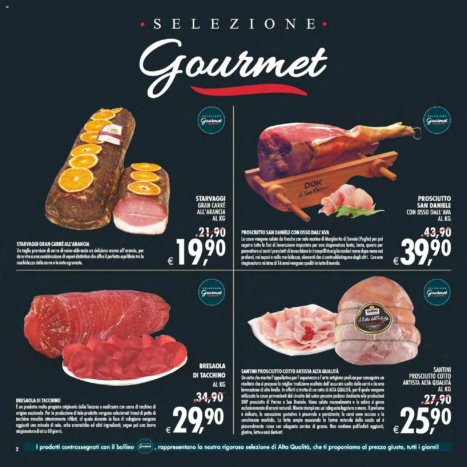Volantino Decò del 28.04.2026 | Pagina: 2 | Prodotti: Prosciutto di Parma, Sale, Tacchino, Prosciutto