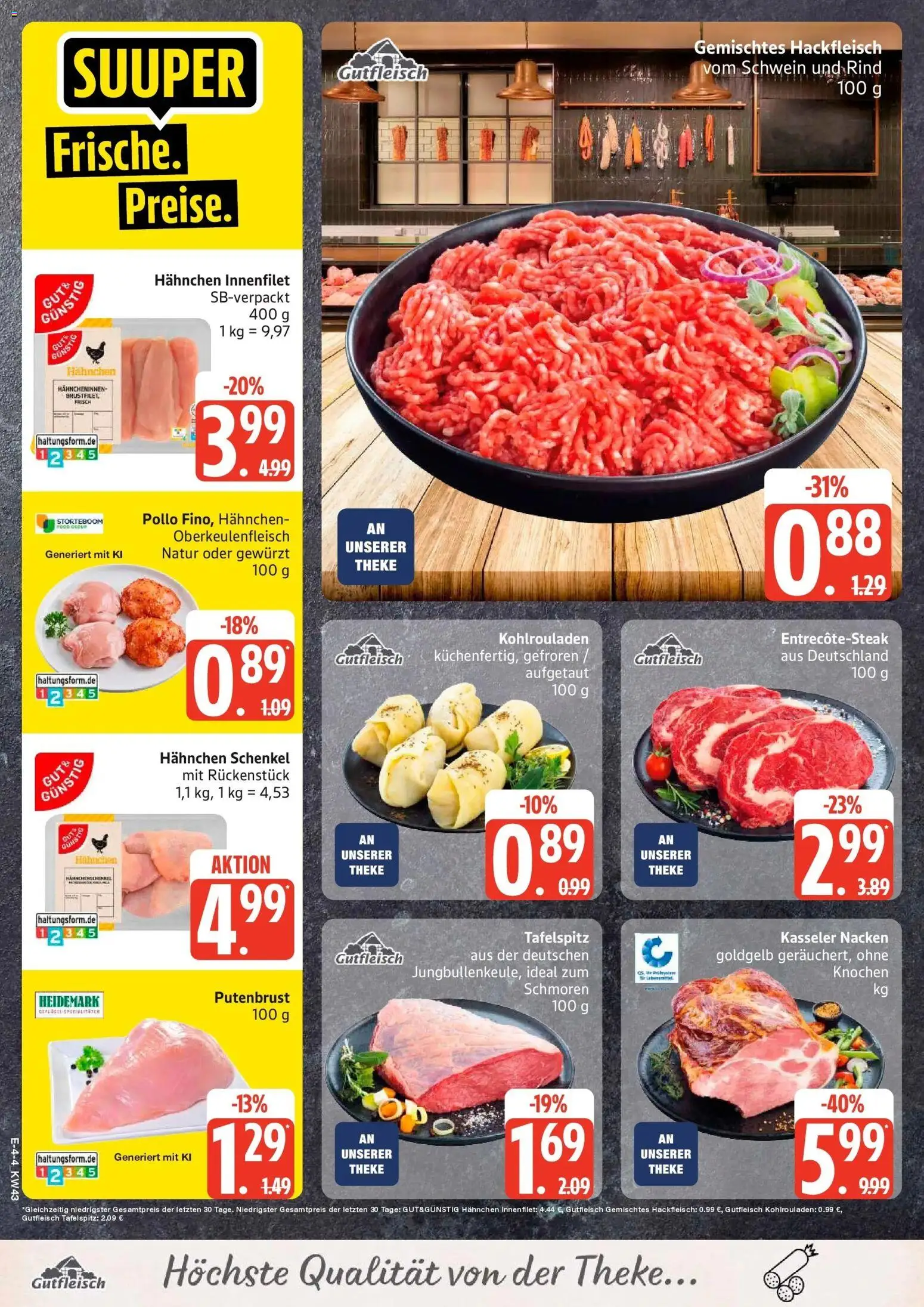 Edeka Prospekt Dobbertin (ab 19.10.2026) » Angebote Online | Seite: 6 | Produkte: Putenbrust, Tafelspitz, Theke, Hackfleisch