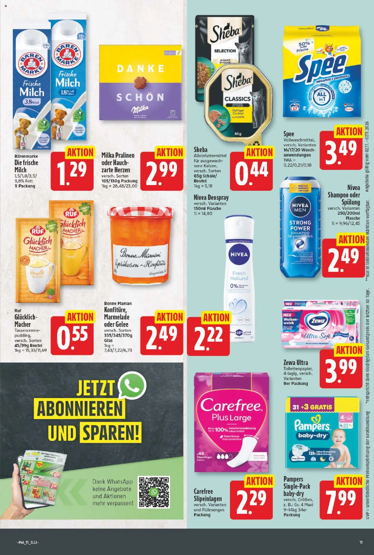 Elli Markt Prospekt – gültig ab 02.11.2026 | Seite: 11 | Produkte: Zewa, Marmelade, Bonne maman, Toilettenpapier