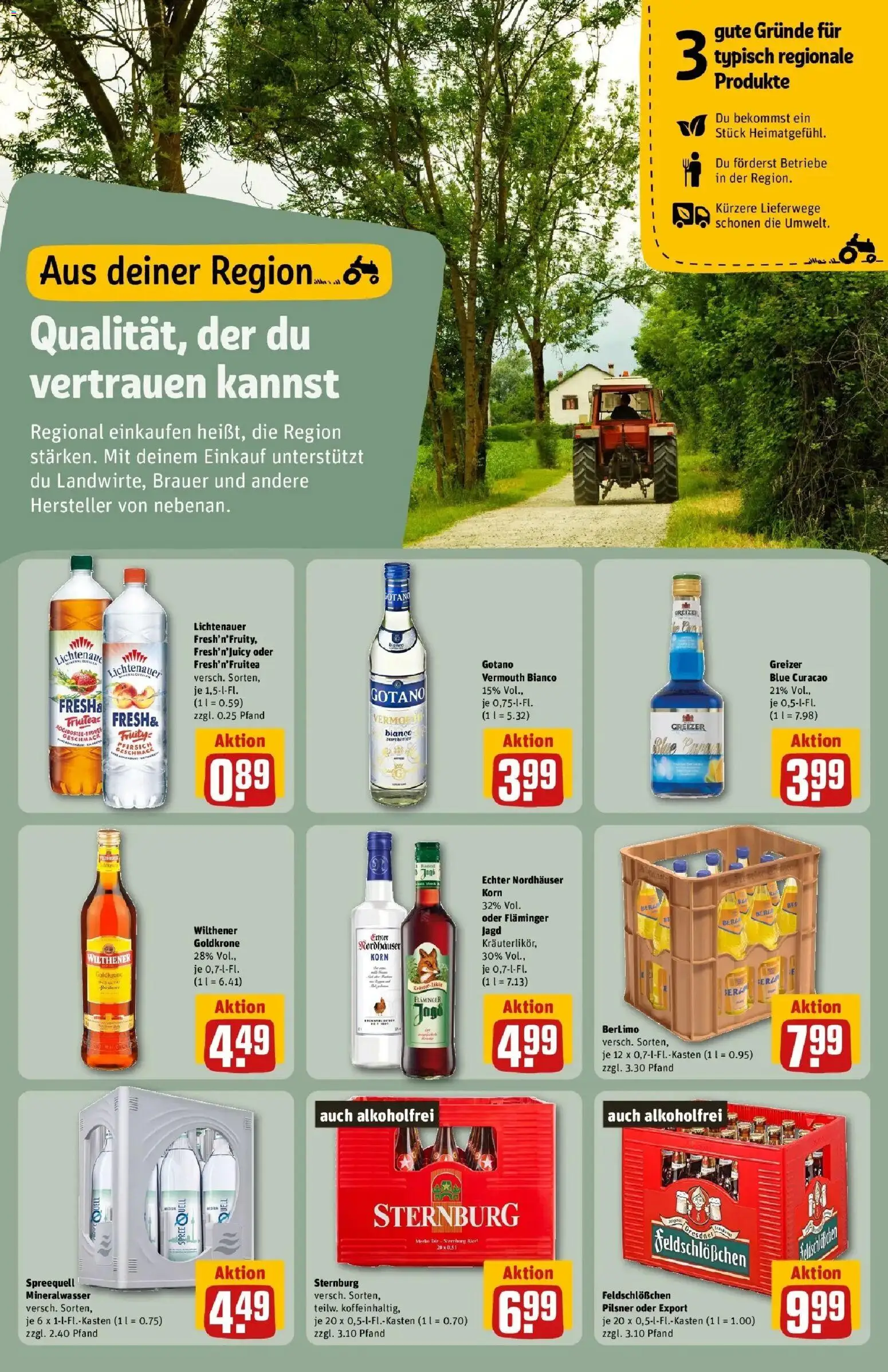 Rewe Prospekt Brandenburg An Der Havel – gültig ab 03.08.2026 | Seite: 19 | Produkte: Wilthener, Mineralwasser, Pfirsich