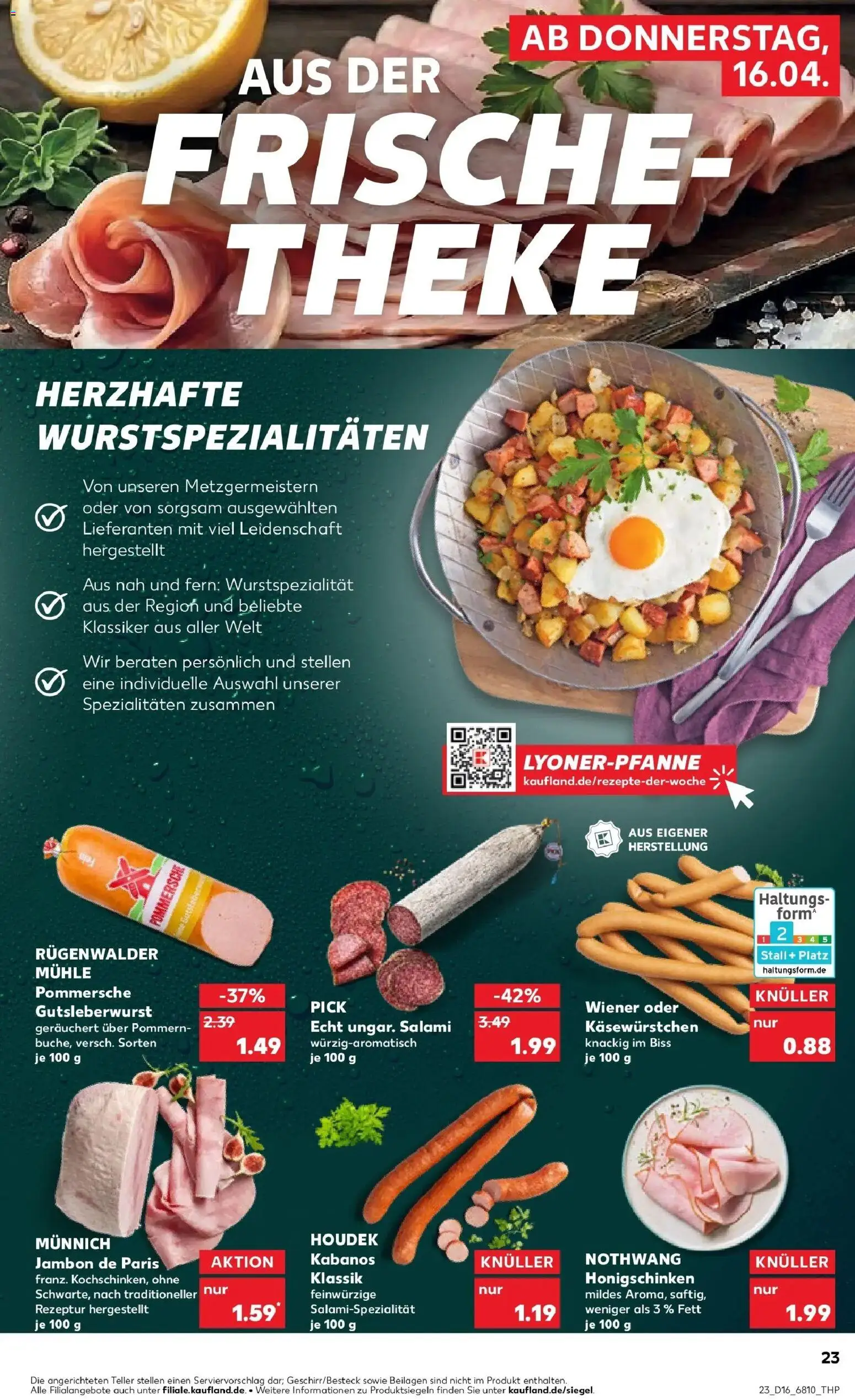 Kaufland Prospekt Sindelfingen	 – gültig ab 13.04.2026 | Seite: 35 | Produkte: Mühle, Theke, Salami