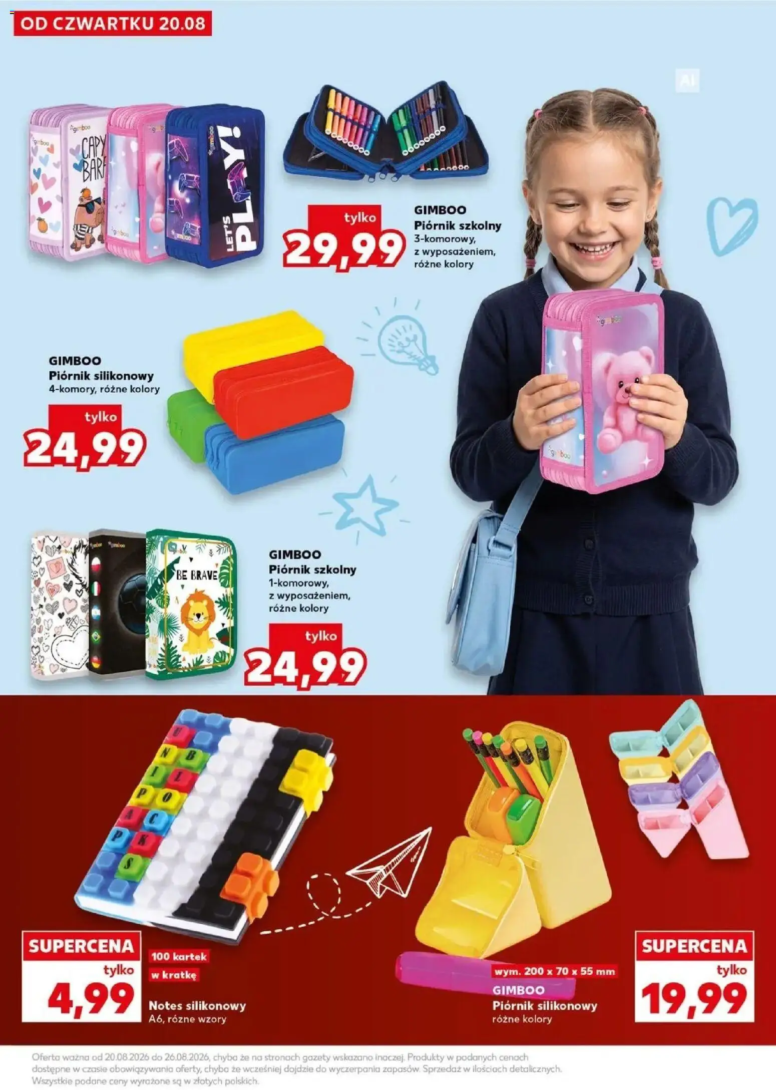 Kaufland gazetka - Wszystko do szkoły od 20.08.2026 - od jutra PDF | Strona: 31 | Produkty: Notebook, Gazety, Piórnik