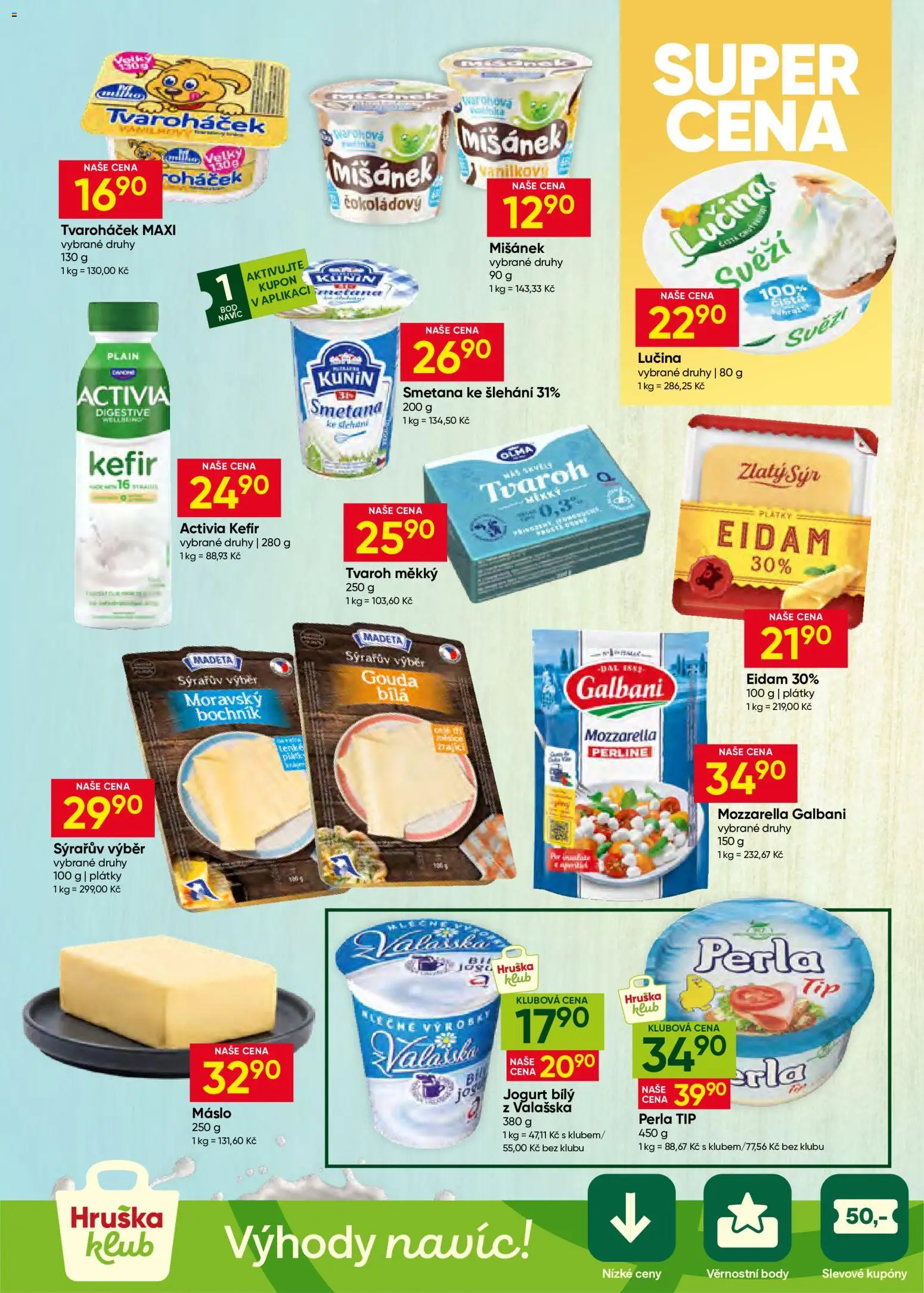 Hruška leták od 22.07.2026 | Strana: 5 | Produkty: Gouda, Eidam, Smetana ke šlehání, Tvaroháček