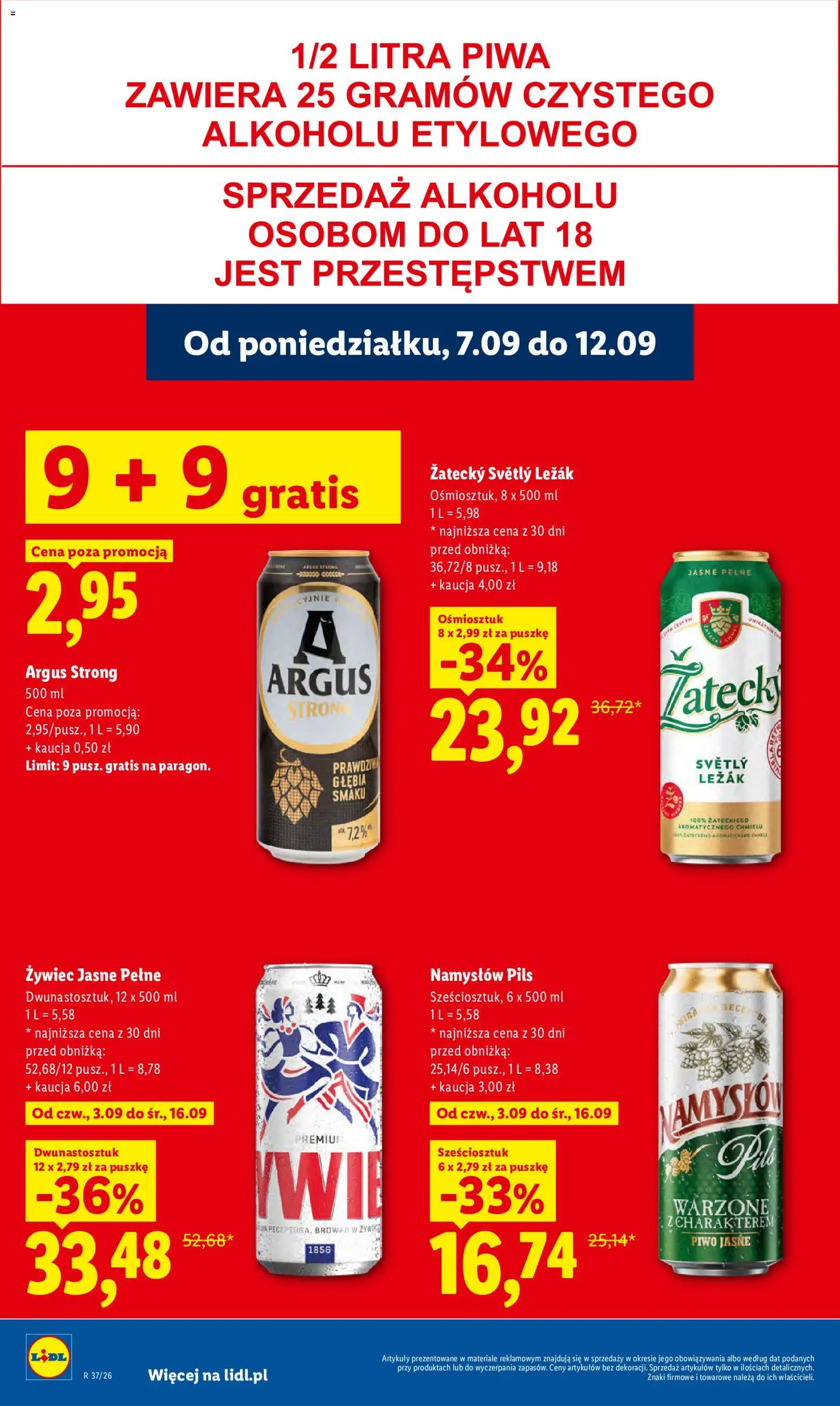 Lidl Polsko leták od 07.09.2026 | Strana: 48 | Produkty: Argus Strong, Argus