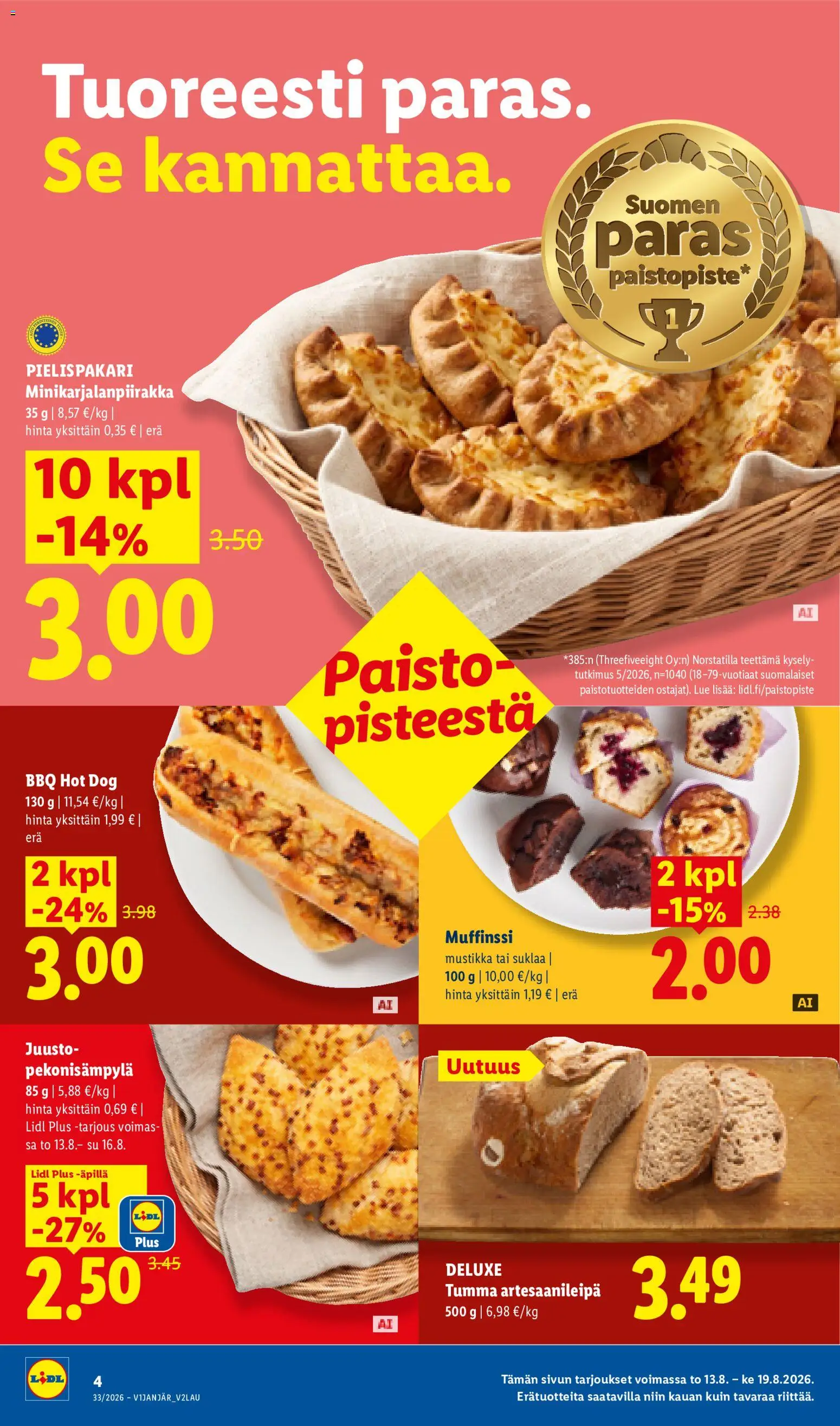 Lidl tarjoukset – voimassa 13/08/2026 alkaen | Sivu: 4