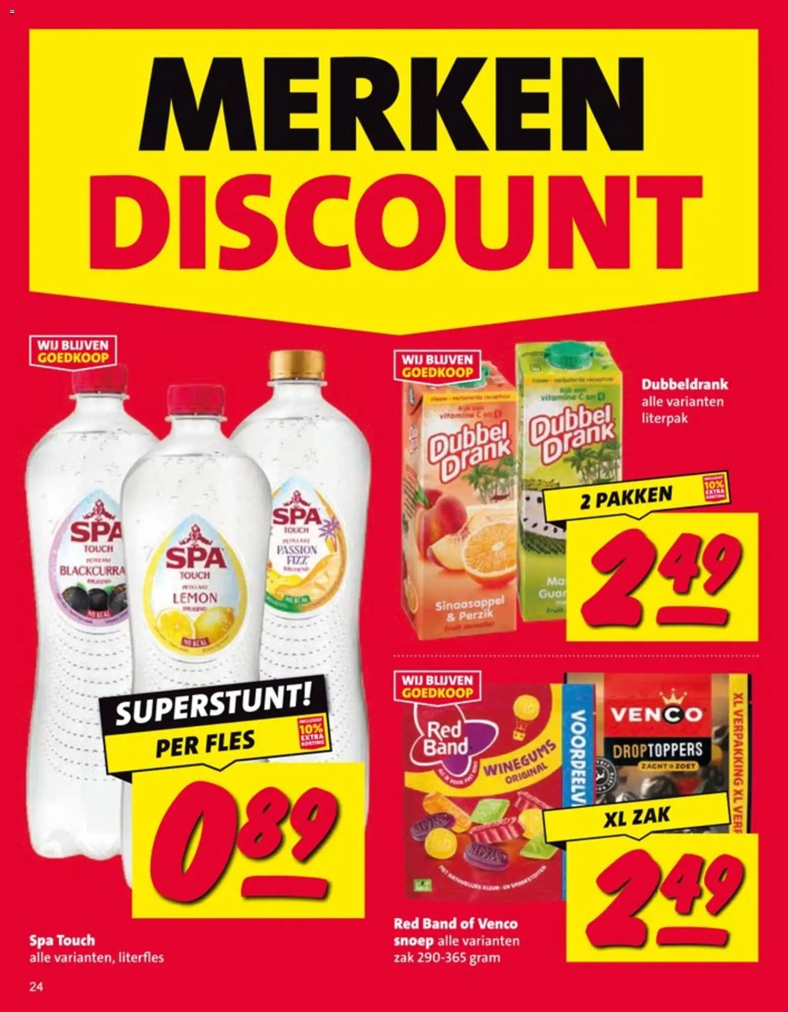 {H1} | Pagina: 24 | Producten: Snoep, Fles, Zak, Vitamine C