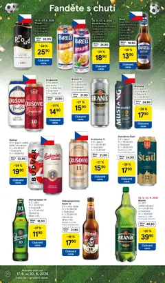 Náhled letáku Budvar, 0,5 l, plech, světlý ležák, dva druhy od 17.06.2026 | Strana: 20