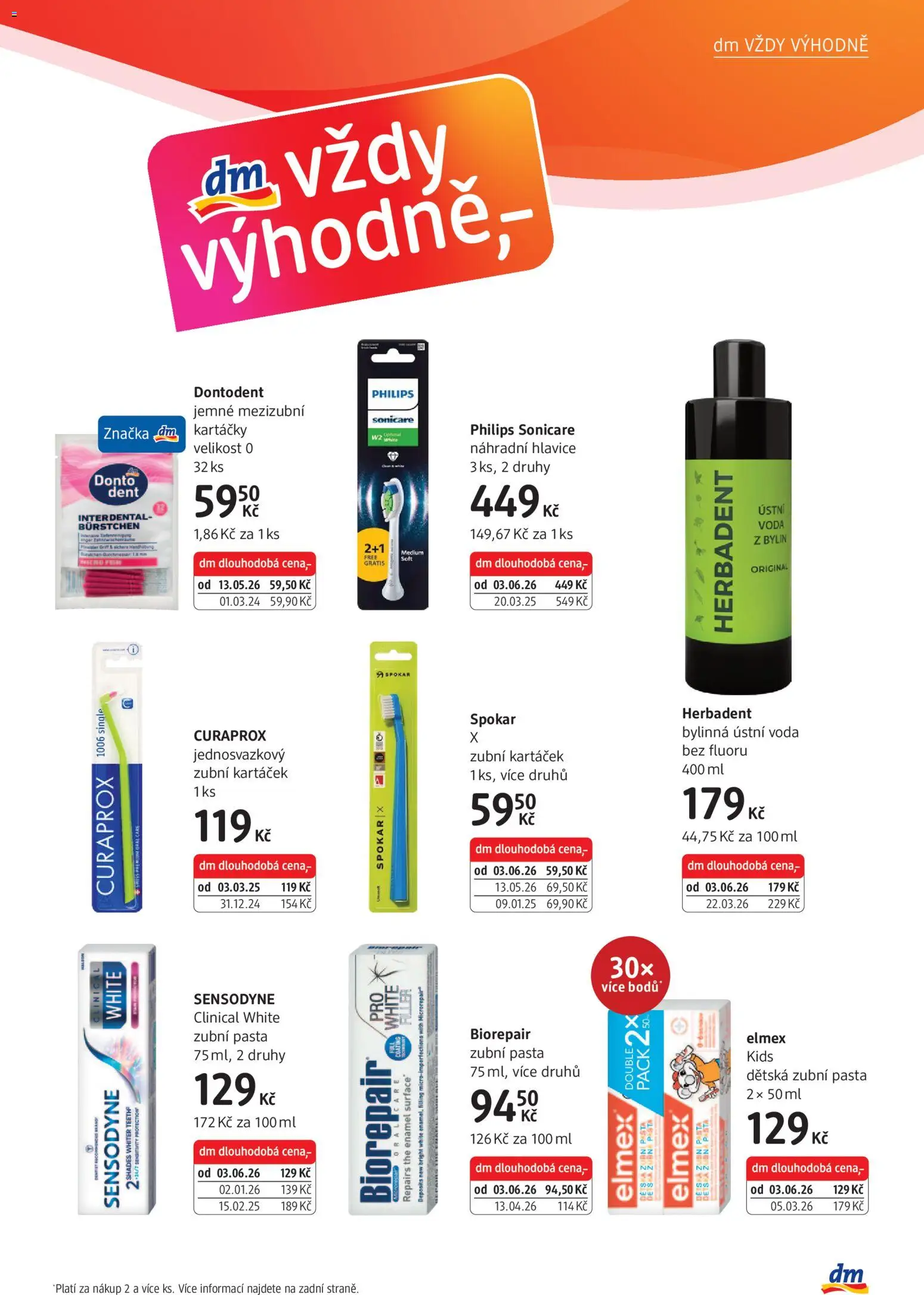 dm drogerie leták od 30.06.2026 | Strana: 19 | Produkty: Ústní voda, Elmex, Biorepair, Curaprox
