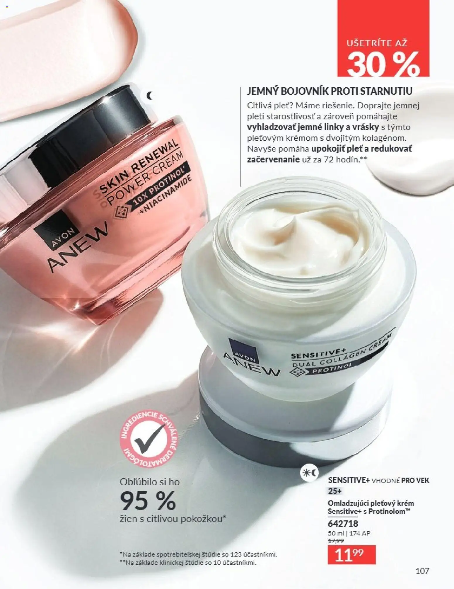 Nové Avon akcie – leták je platný od 01.08.2026 | Strana: 107 | Produkty: Krém