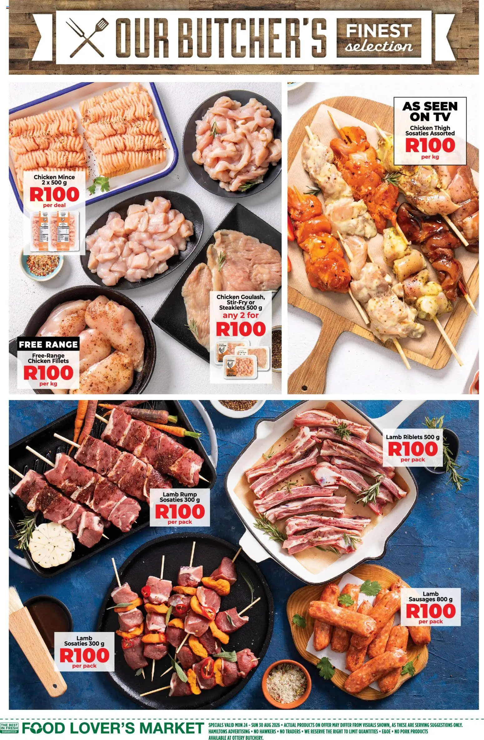 New Food Lover's Market catalogue – valid from 24/08/2026 | Page: 10 | Products: TV, Chicken, Pork