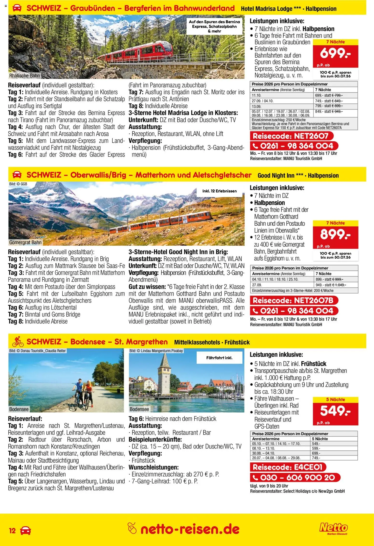 Netto Reisen Prospekt – gültig ab 26.06.2026 | Seite: 12