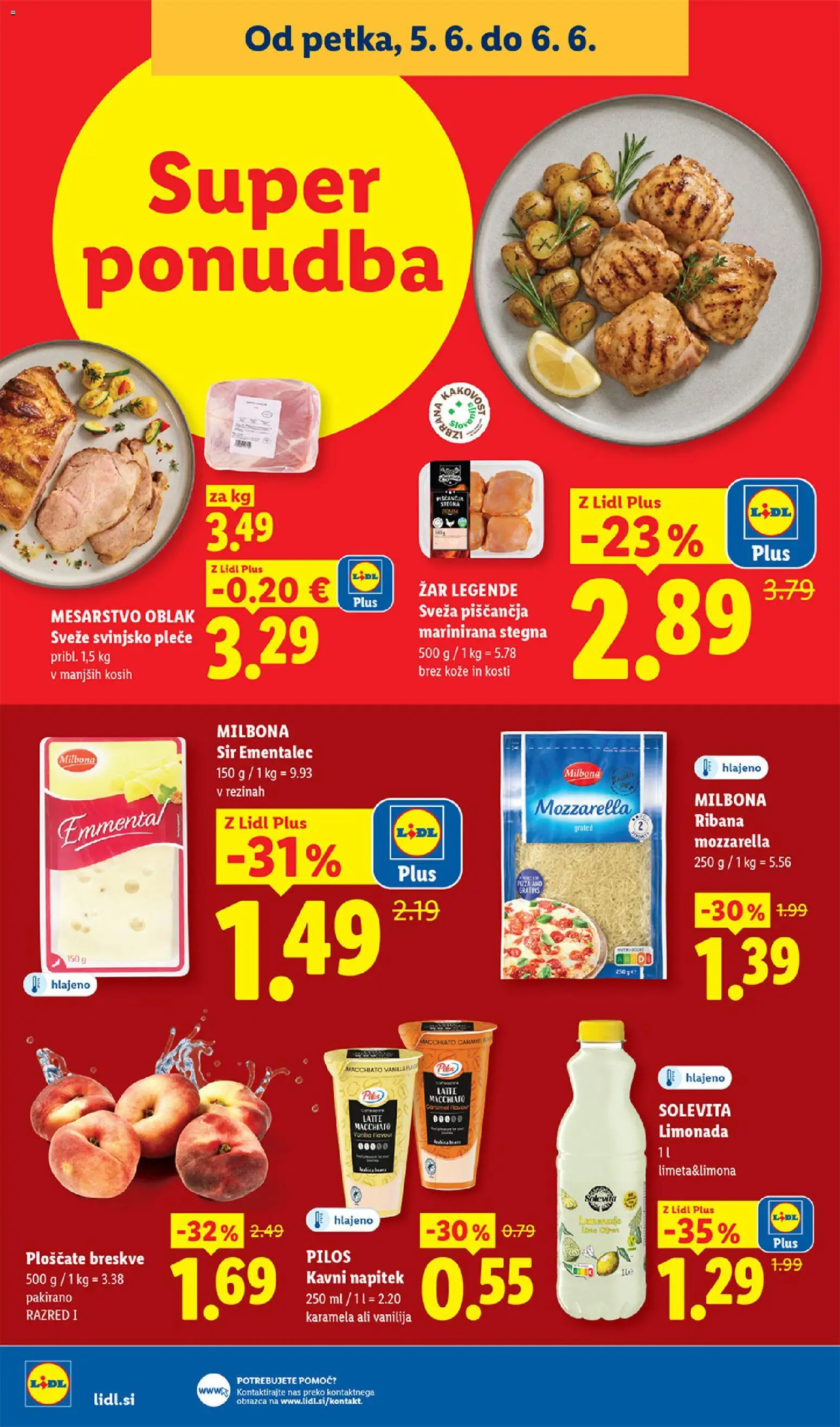 Novi Lidl katalog ponudbe – veljaven od 04.06.2026 | Stran: 42 | Izdelki: Zar, Ementalec, Sir