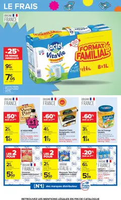 Carrefour - Prévisualisation de Mozzarella "Maxi Pack" CARREFOUR CLASSIC', 18% M.G. dans le produit fini, 3 x 125 g. valide à partir de 22/09/2026 | Page: 17