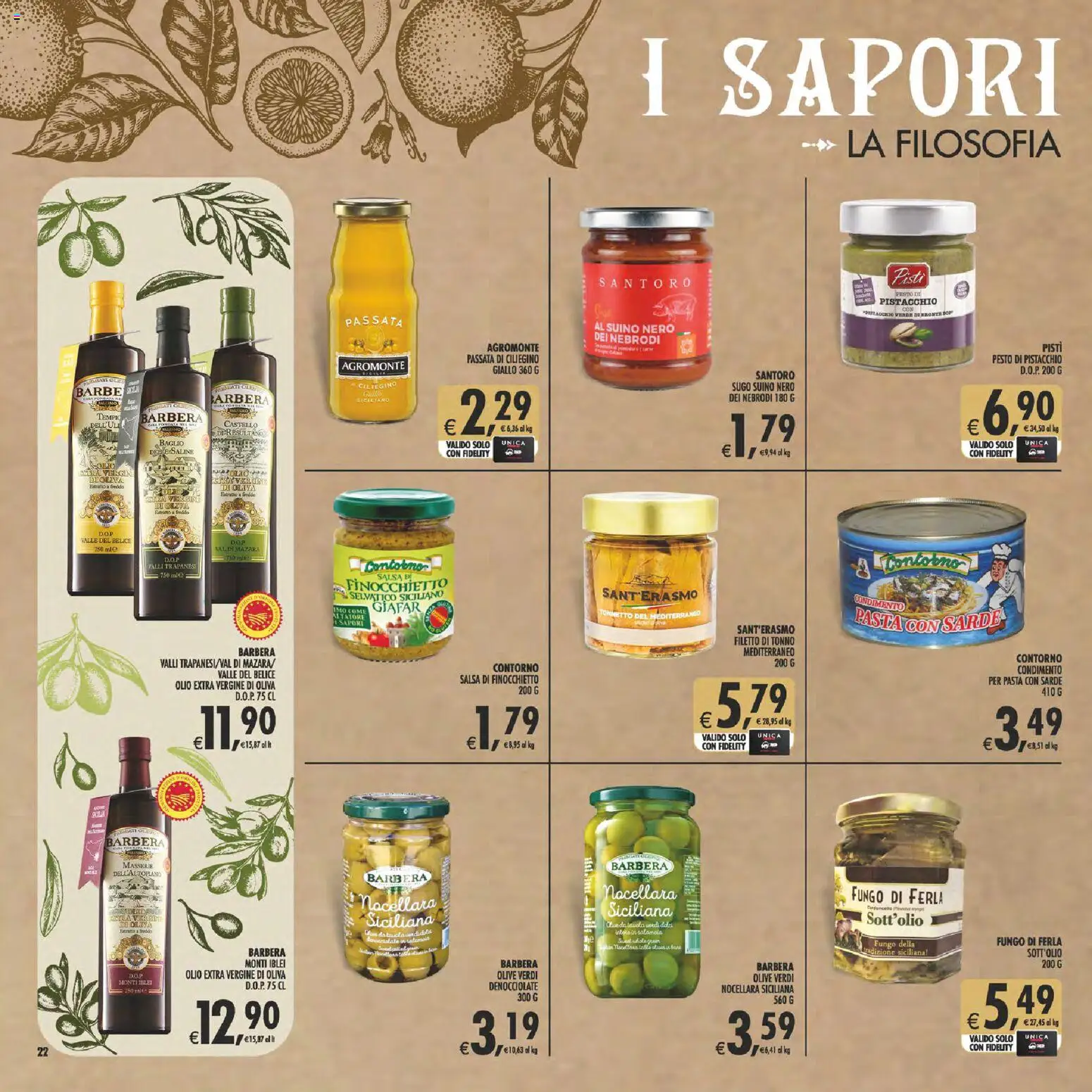 Volantino Decò del 08.05.2026 | Pagina: 22 | Prodotti: Salsa, Olio, Pasta, Sugo