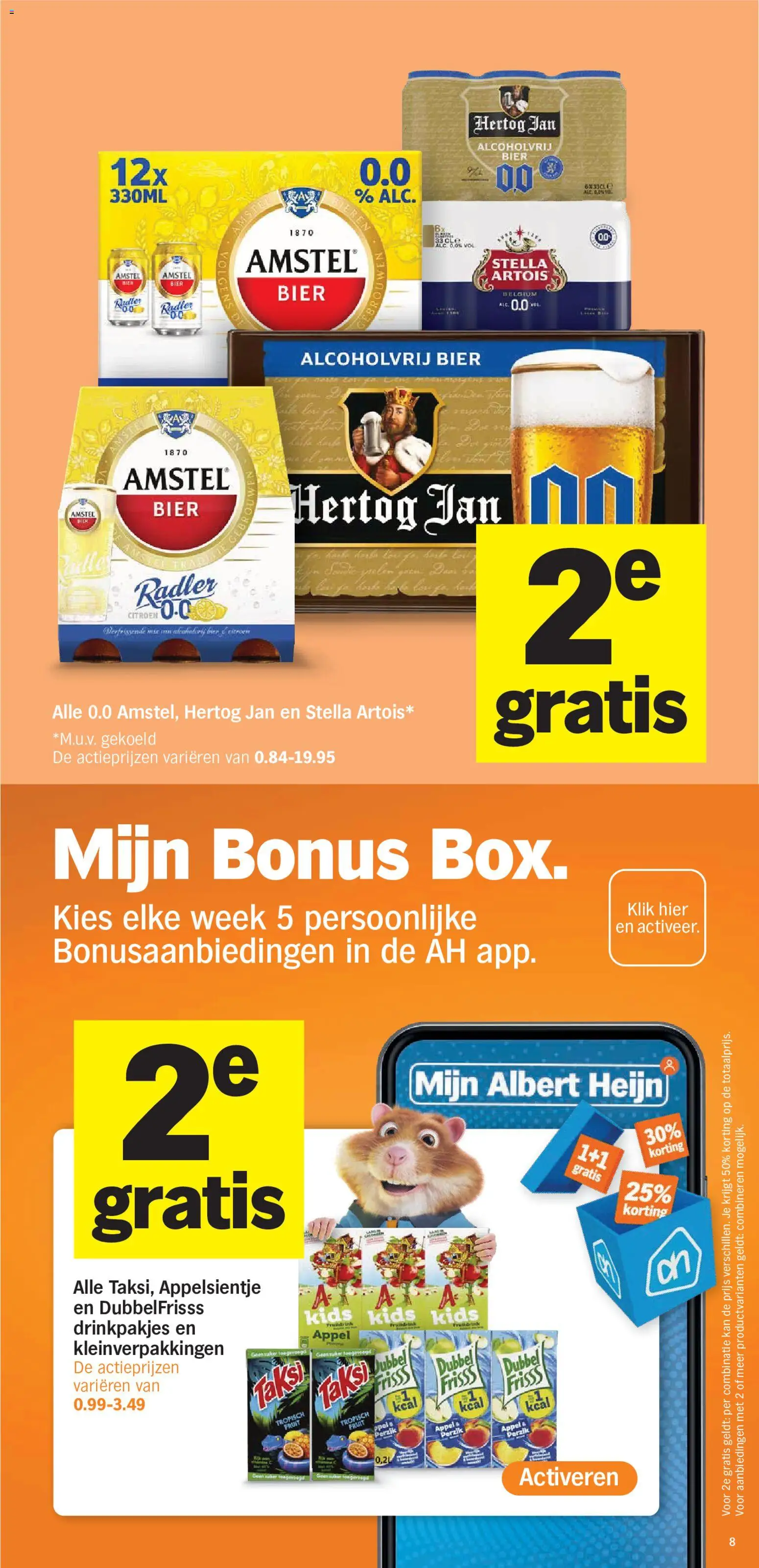 {H1} | Pagina: 8 | Producten: Kan, Radler, Alcoholvrij bier, Appel