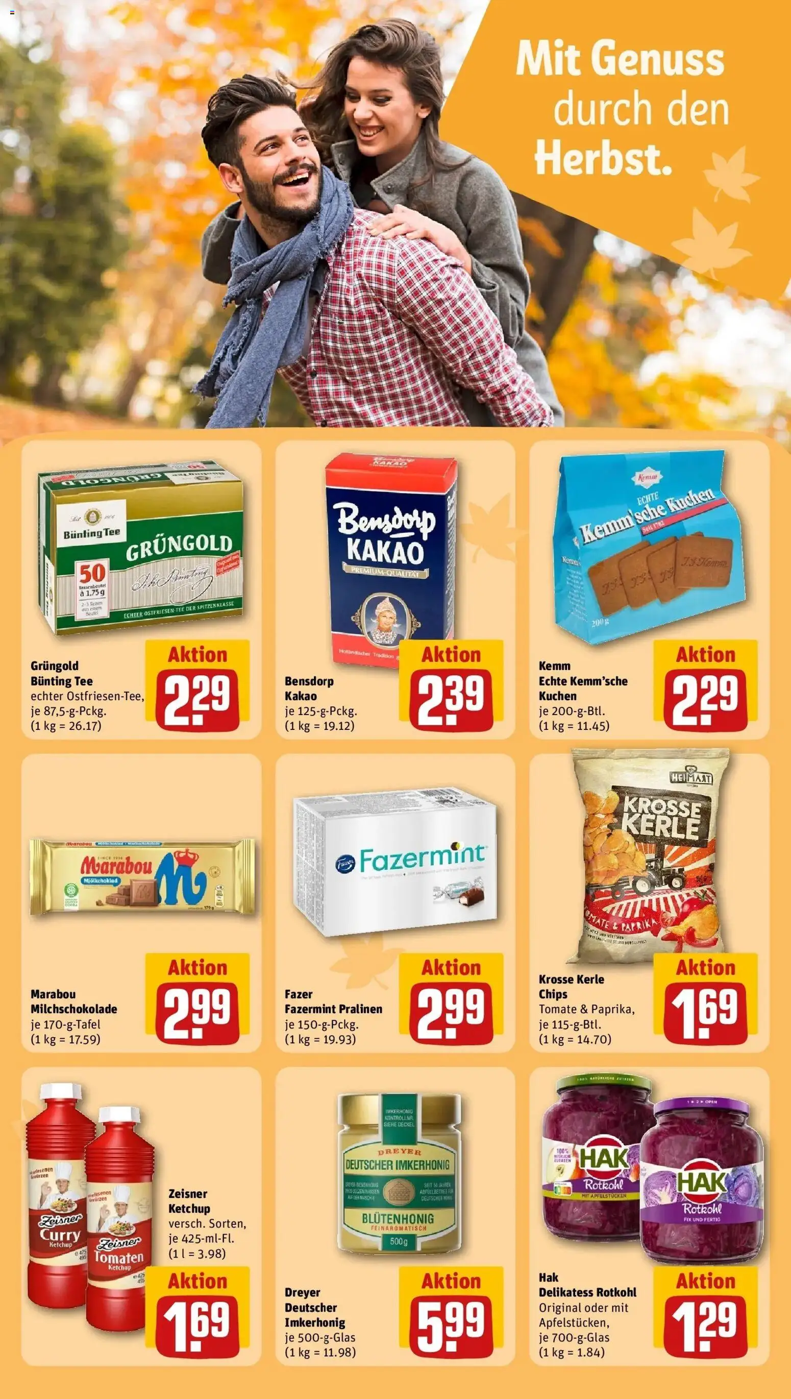 REWE Prospekt ab 05.10.2026 zum Blättern » Angebote | Seite: 18 | Produkte: Paprika, Tee, Kuchen, Chips