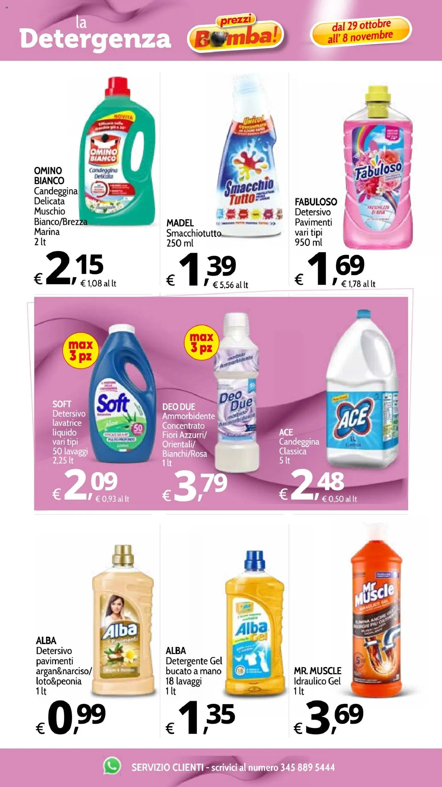 Volantino Primo Prezzo del 29/10/2026 | Pagina: 17 | Prodotti: Ammorbidente, Candeggina, Lavatrice, Fiori