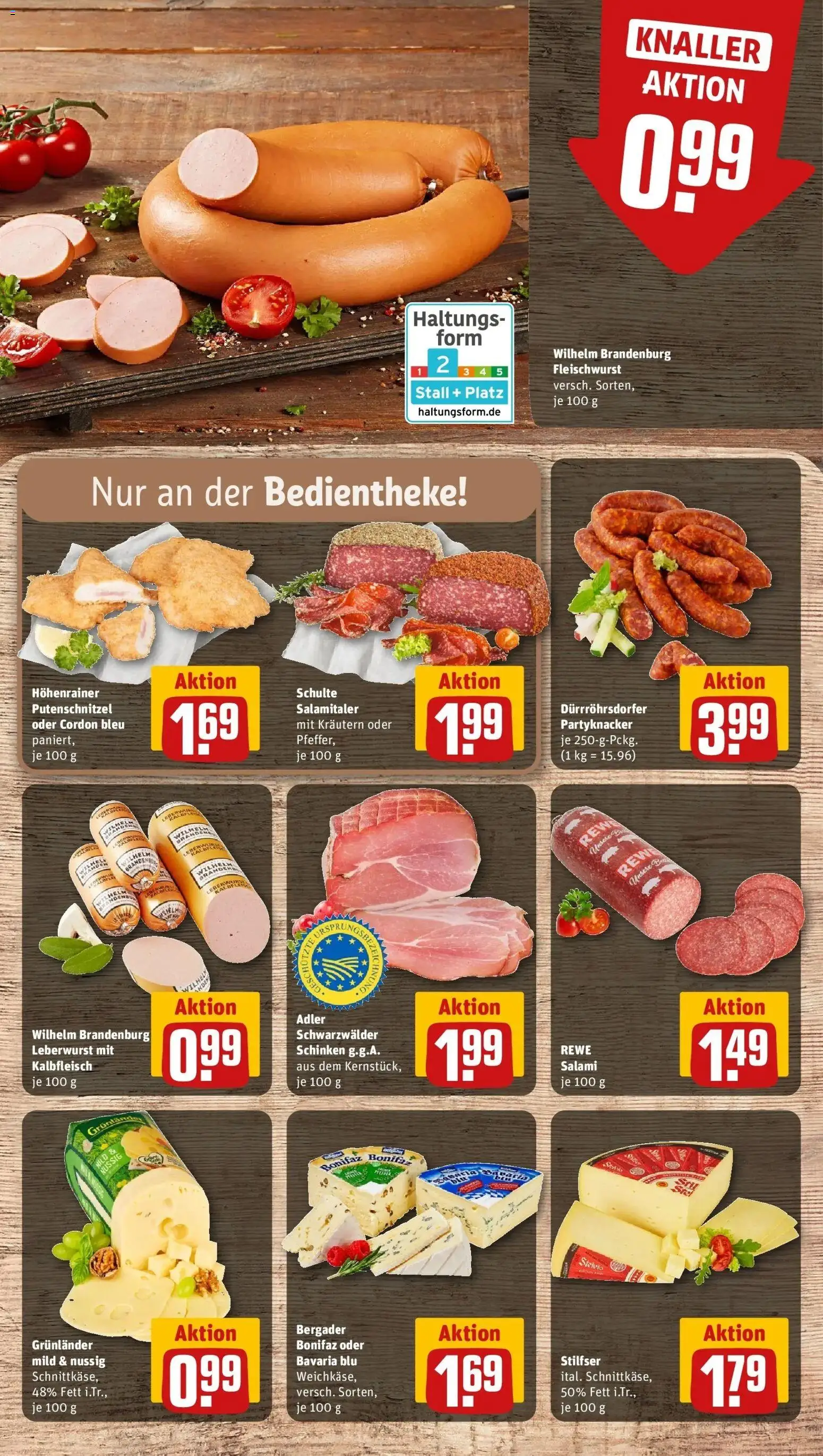 Rewe Prospekt Hohen Neuendorf Ot Bergfelde	 – gültig ab 09.03.2026 | Seite: 9 | Produkte: Grunlander, Putenschnitzel, Salami, Schinken