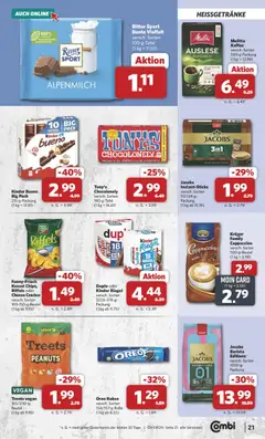 Combi Prospekt ab 13.07.2026 gültig | Seite: 23 | Produkte: Kaffee, Funny frisch, Kinder riegel, Kekse