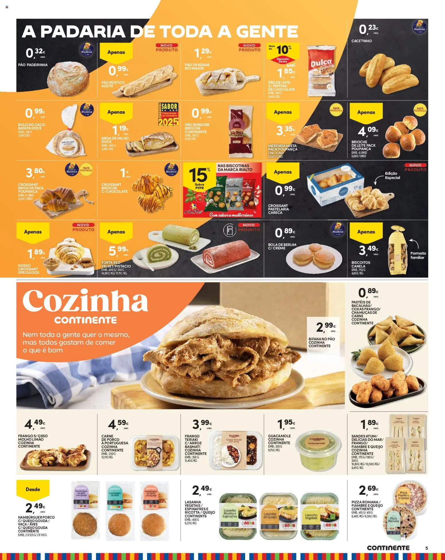 Continente Madeira │ válido de 09.06.2026 | Página: 5 | Produtos: Azeite, Frango, Leite, Pizza