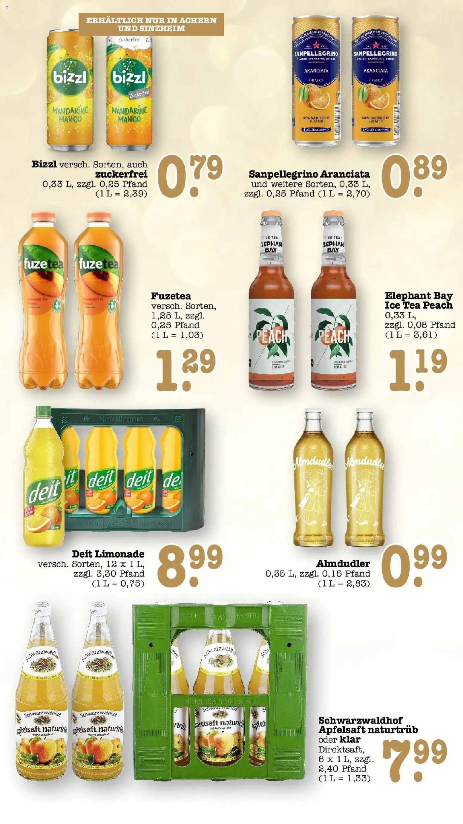 E center Prospekt Achern (ab 05.10.2026) zum Blättern | Seite: 55 | Produkte: Äpfel, Apfelsaft, Mango, Tee