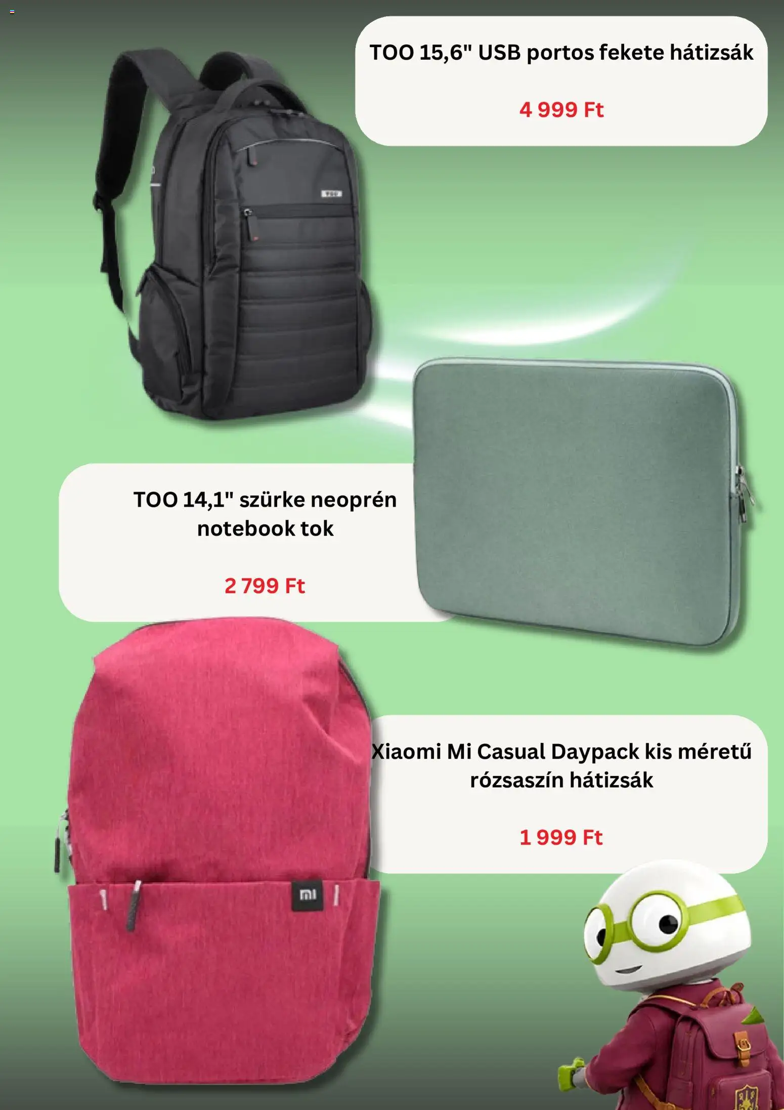 Best Byte akciós ujság - amely érvényes a következő dátumtól: 2026.09.15. | Oldal: 4 | Termékek: Hátizsák, Tök, USB, Xiaomi