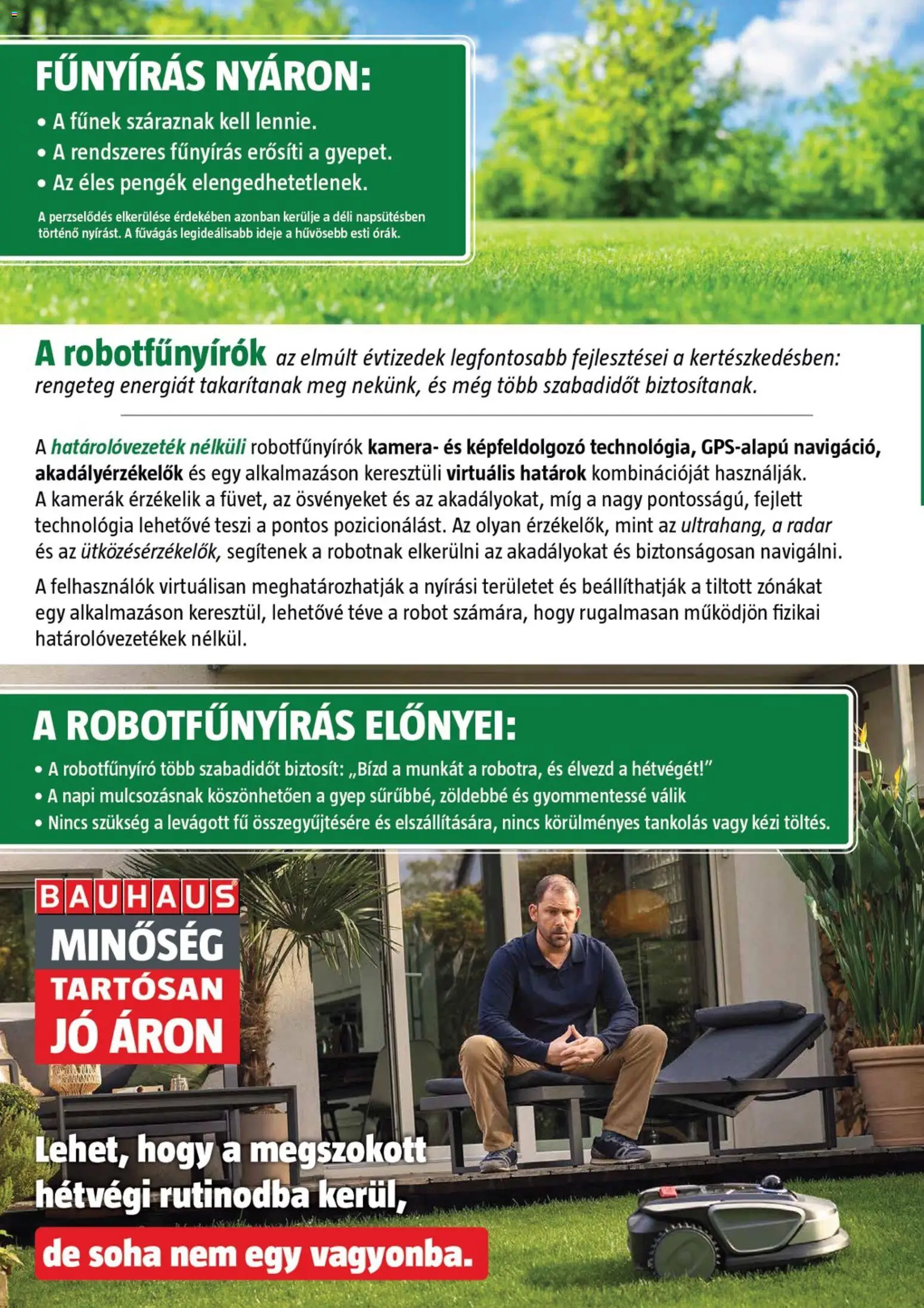 Bauhaus akciós ujság - amely érvényes a következő dátumtól: 2026.06.15. | Oldal: 2 | Termékek: Tévé, Kamera, Robot