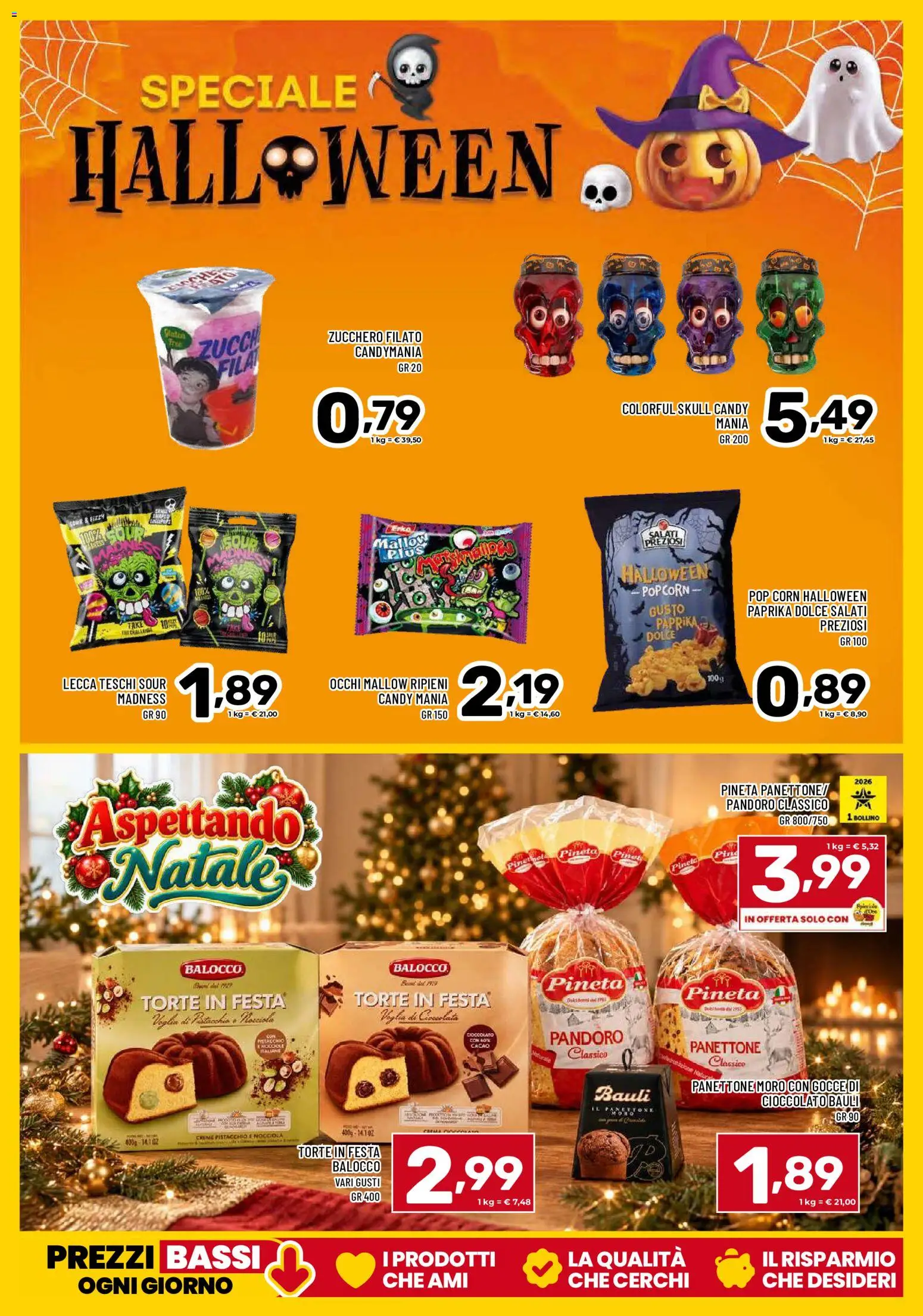 Volantino Il Centesimo del 13/10/2026 | Pagina: 17 | Prodotti: Cioccolato, Zucchero, Popcorn, Pandoro