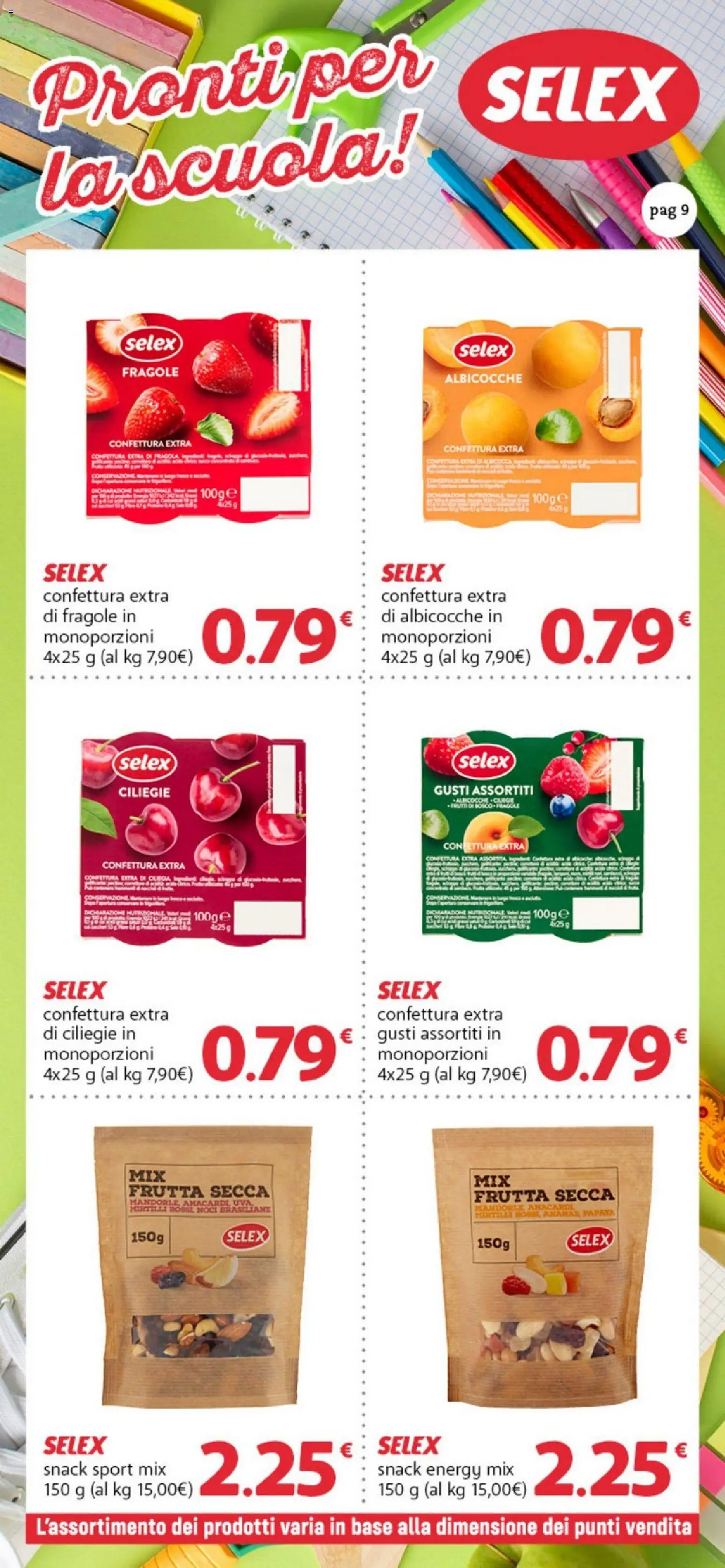 Volantino DOK del 11/09/2026 | Pagina: 9 | Prodotti: Fragole, Frutta secca, Frutta, Mandorle