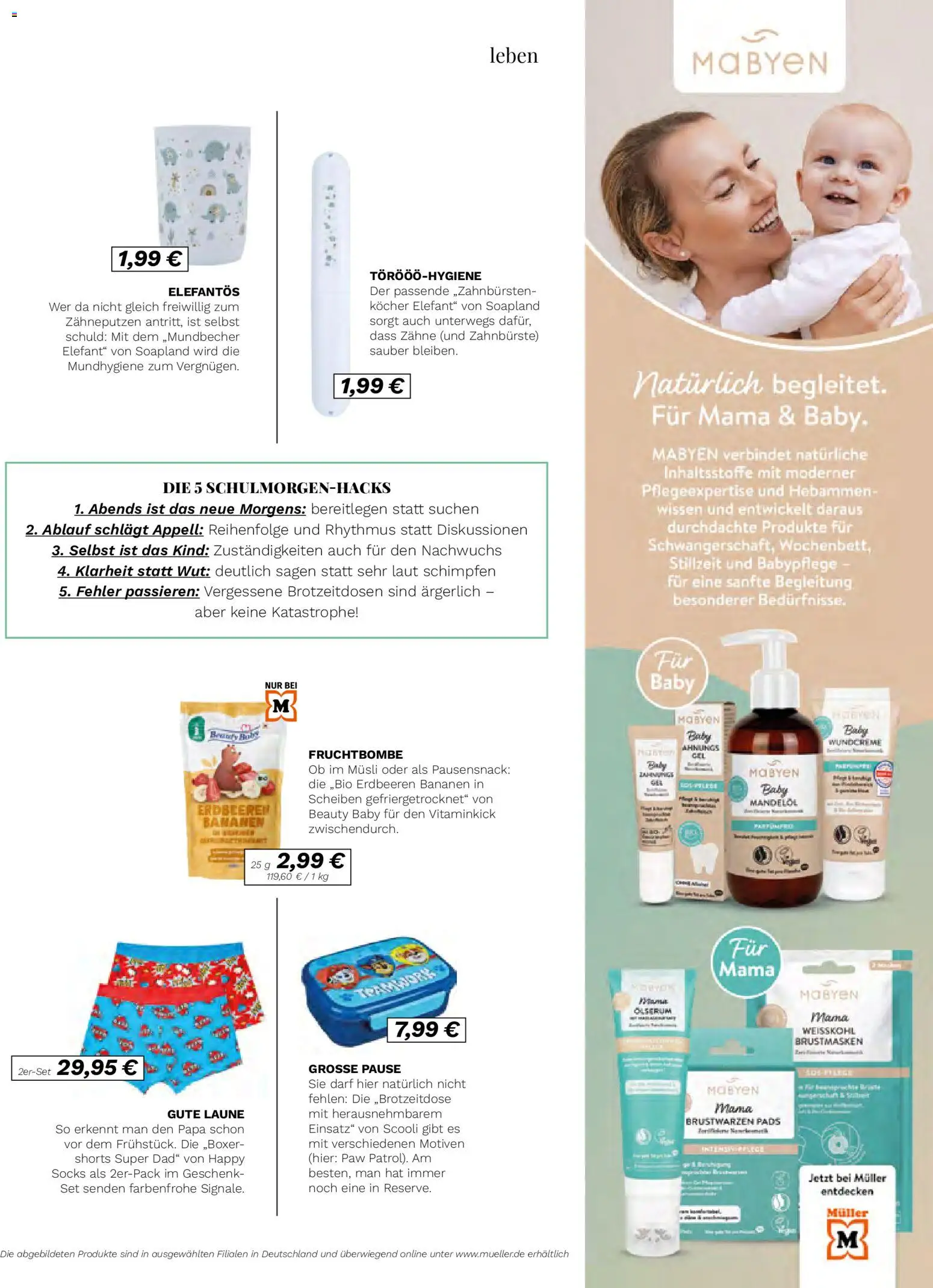 Müller Lifestyle – gültig ab 01.09.2026 | Seite: 81 | Produkte: Kocher, Bananen, Zahnbürste, Erdbeeren