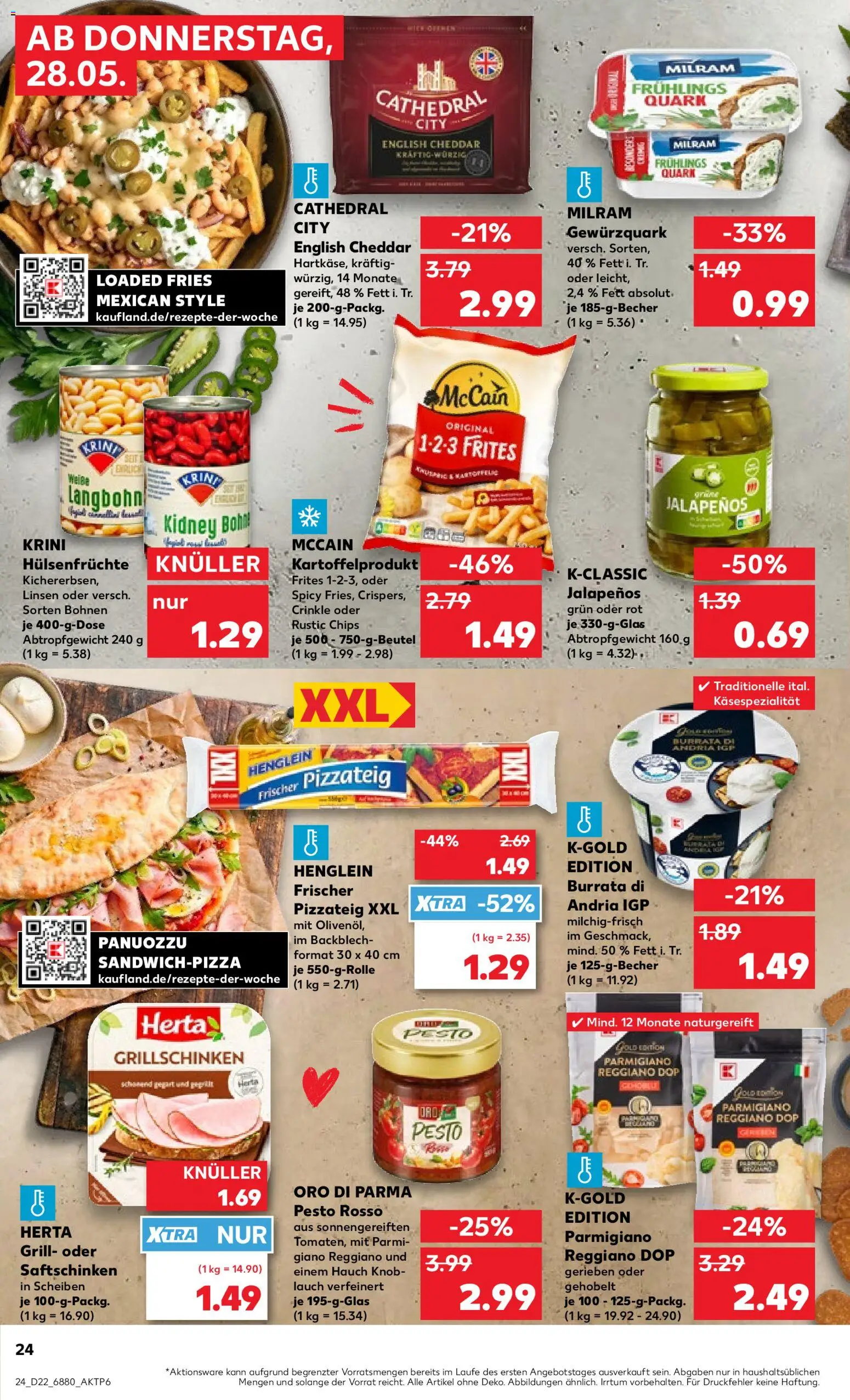Kaufland Prospekt Völklingen – gültig ab 28.05.2026 | Seite: 24 | Produkte: Grill, Quark, Knoblauch, Pizza