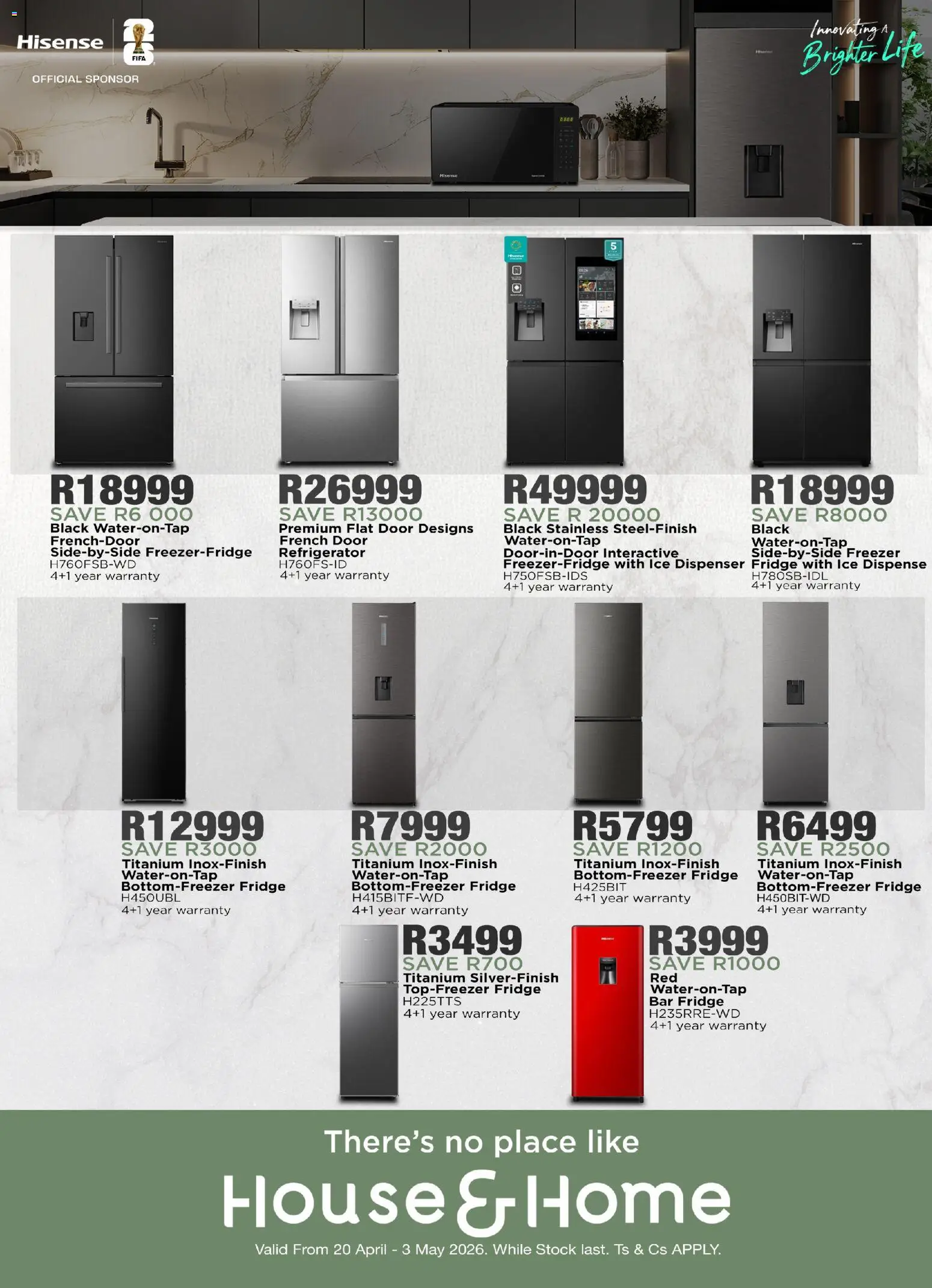New House and Home catalogue – valid from 20.04.2026 | Page: 2 | Products: Refrigerator, Freezer, Fridge, Stock