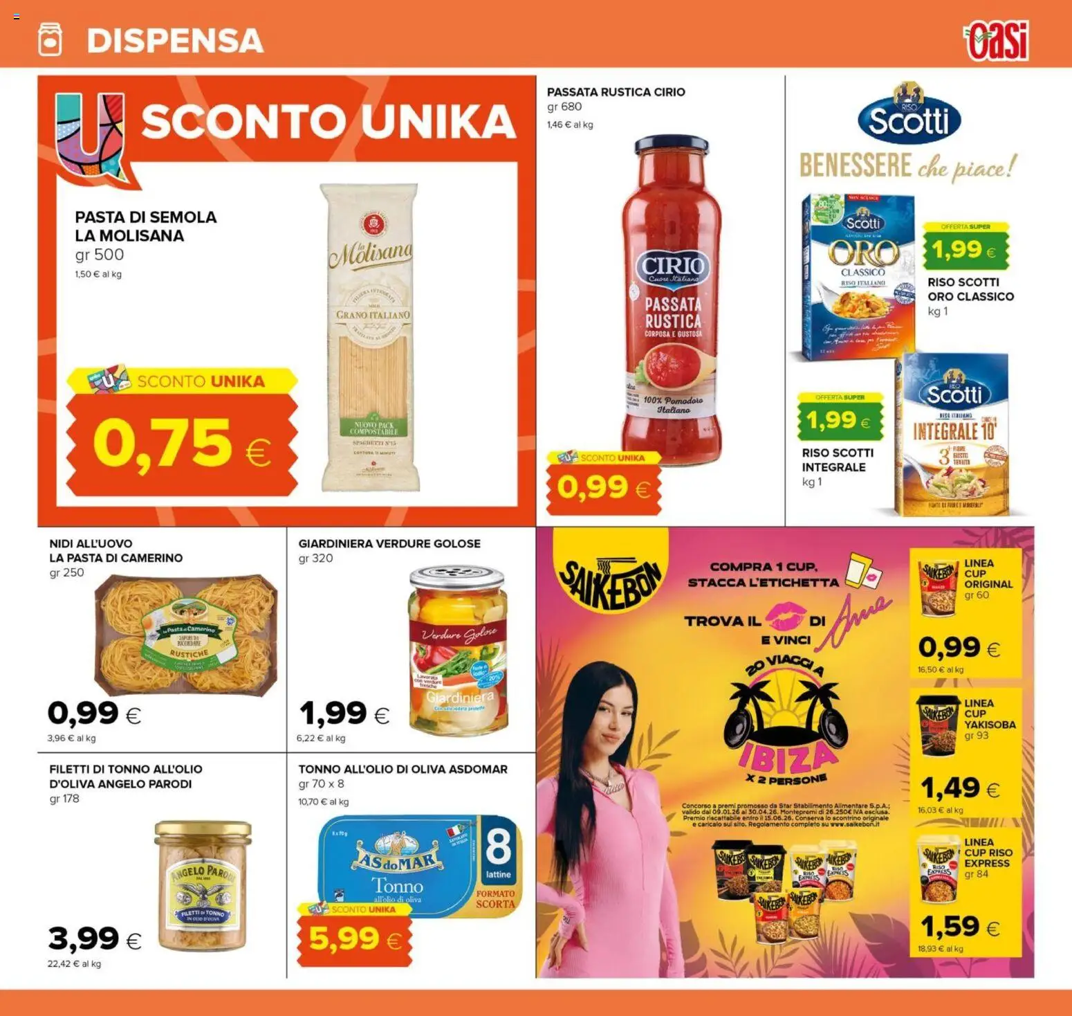 Volantino Oasi del 11.03.2026 | Pagina: 13 | Prodotti: Riso, Verdure, Pasta, Tonno