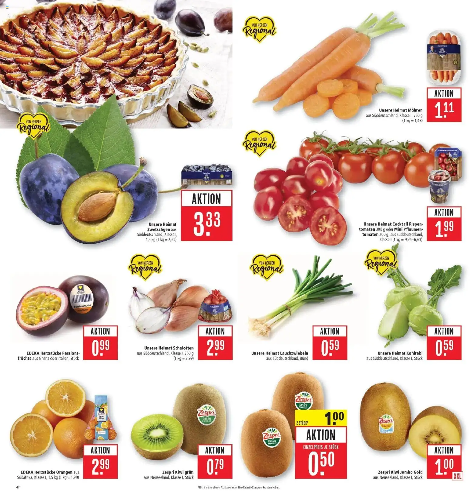 Marktkauf Prospekt Weil Am Rhein (ab 14.09.2026) » Angebote online | Seite: 4 | Produkte: Pflaumen, Kohlrabi, Zwetschgen, Mohren