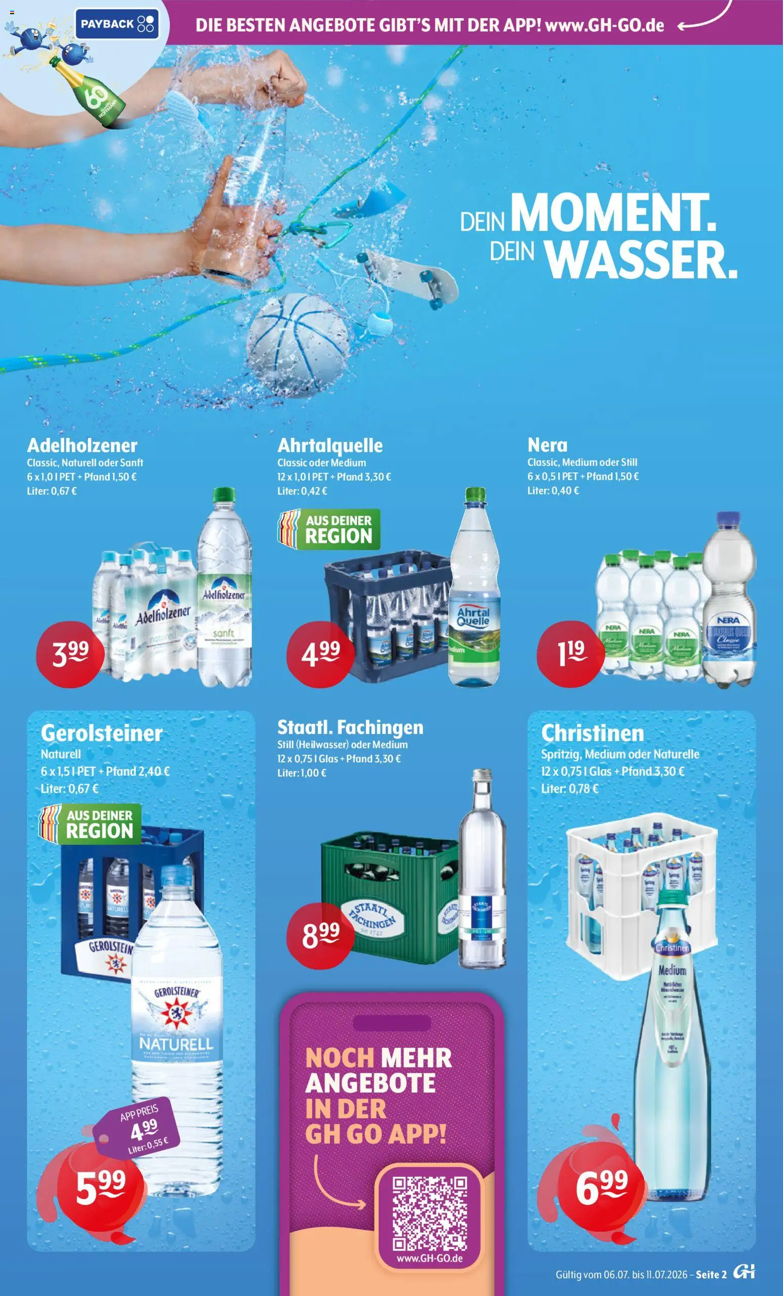 Trink und Spare Prospekt – gültig ab 06.07.2026 | Seite: 2 | Produkte: Adelholzener, Gerolsteiner