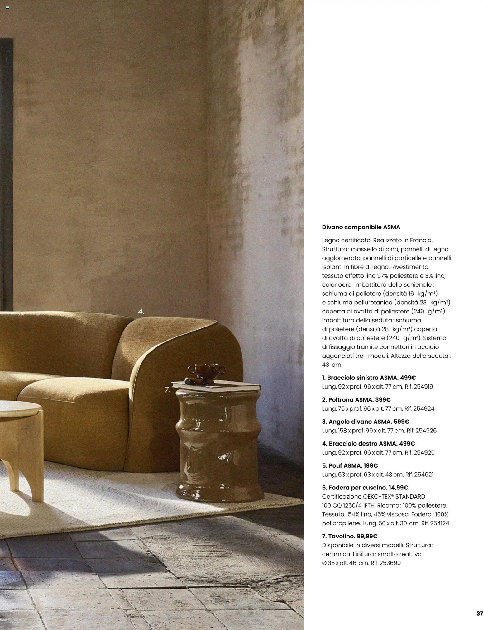 Volantino Maisons du Monde del 23/09/2026 | Pagina: 37 | Prodotti: Schiuma, Coperta, Divano, Poltrona