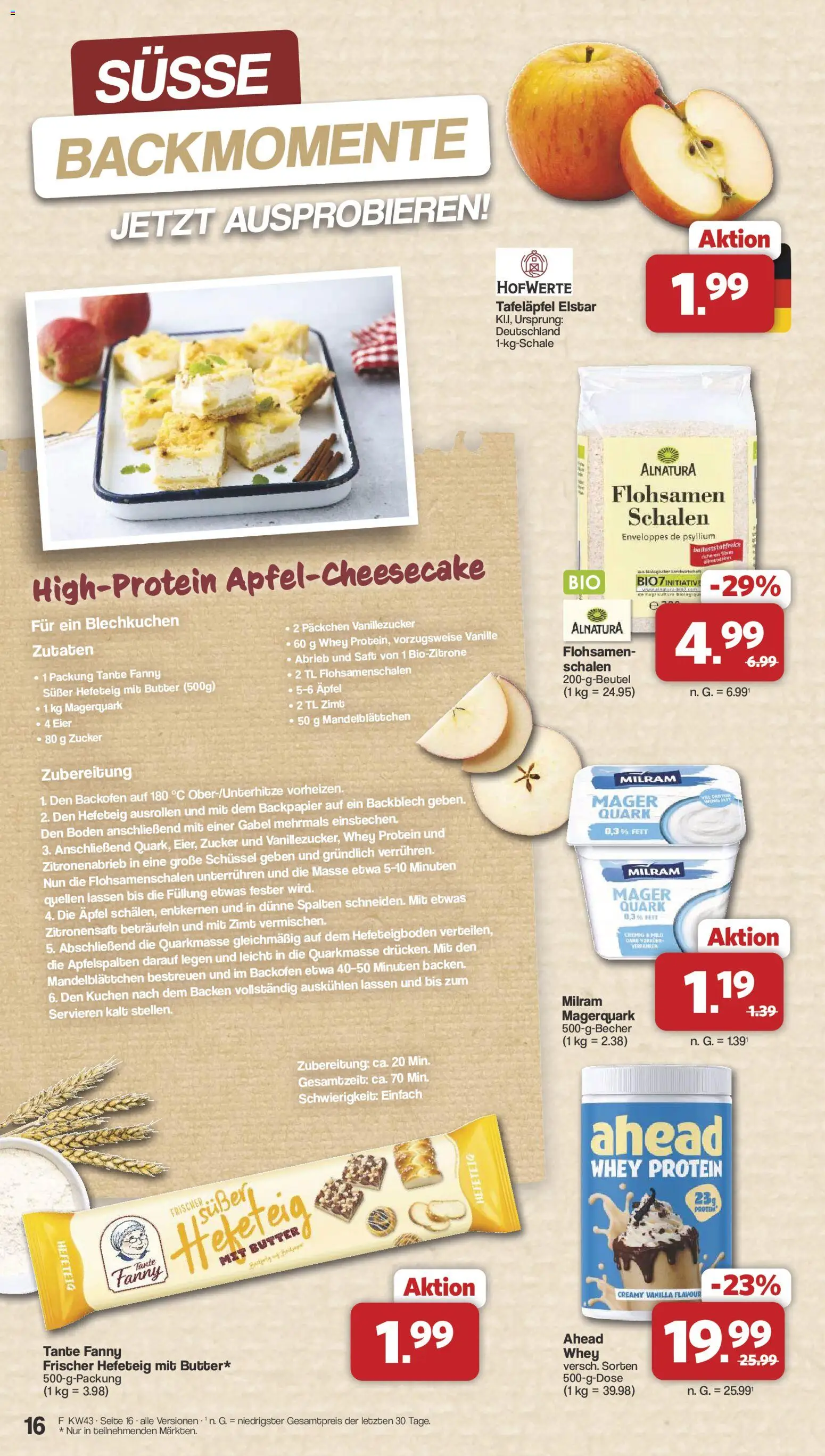 Famila Nordwest Prospekt – gültig ab 19.10.2026 | Seite: 16 | Produkte: Eier, Äpfel, Vanille, Magerquark