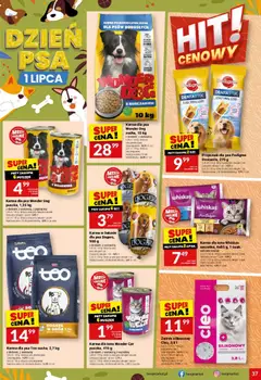 Pogląd oferty "Twój Market gazetka" - ważna od 24.06.2026 | Strona: 37 | Produkty: Wątróbka, Karma dla kota, Karma dla psa, Wołowina