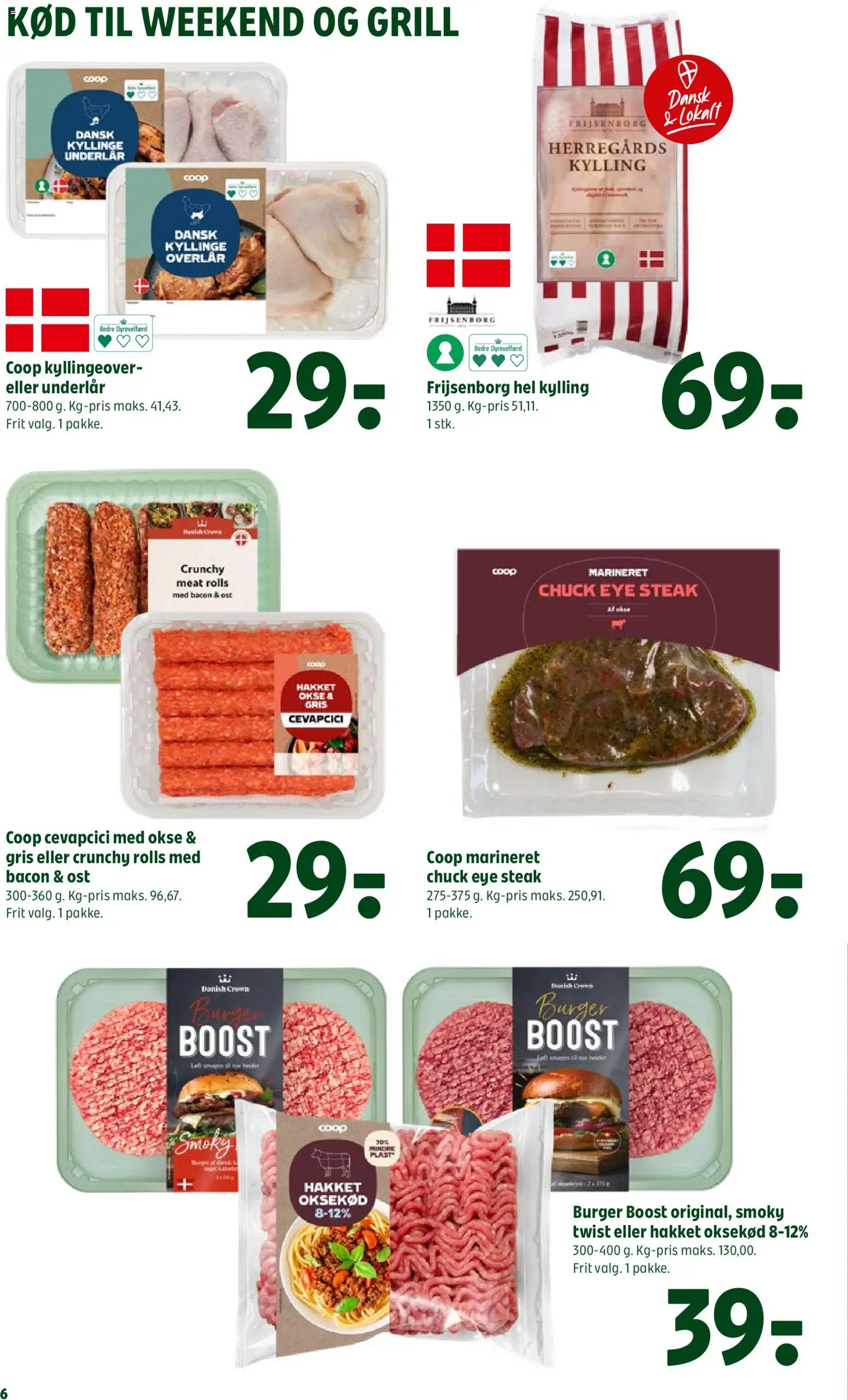 Coop 365 tilbudsavis – gyldig fra 06/08/2026 | Side: 8 | Produkter: Ost, Oksekød, Bacon, Grill