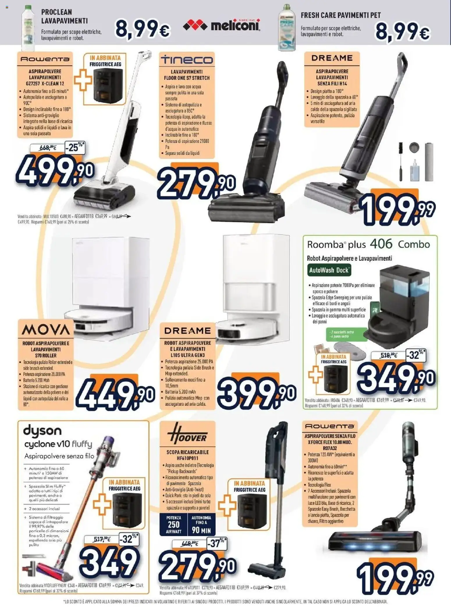Volantino Unieuro del 12/10/2026 | Pagina: 20 | Prodotti: Acqua, Panni, Robot, Dyson