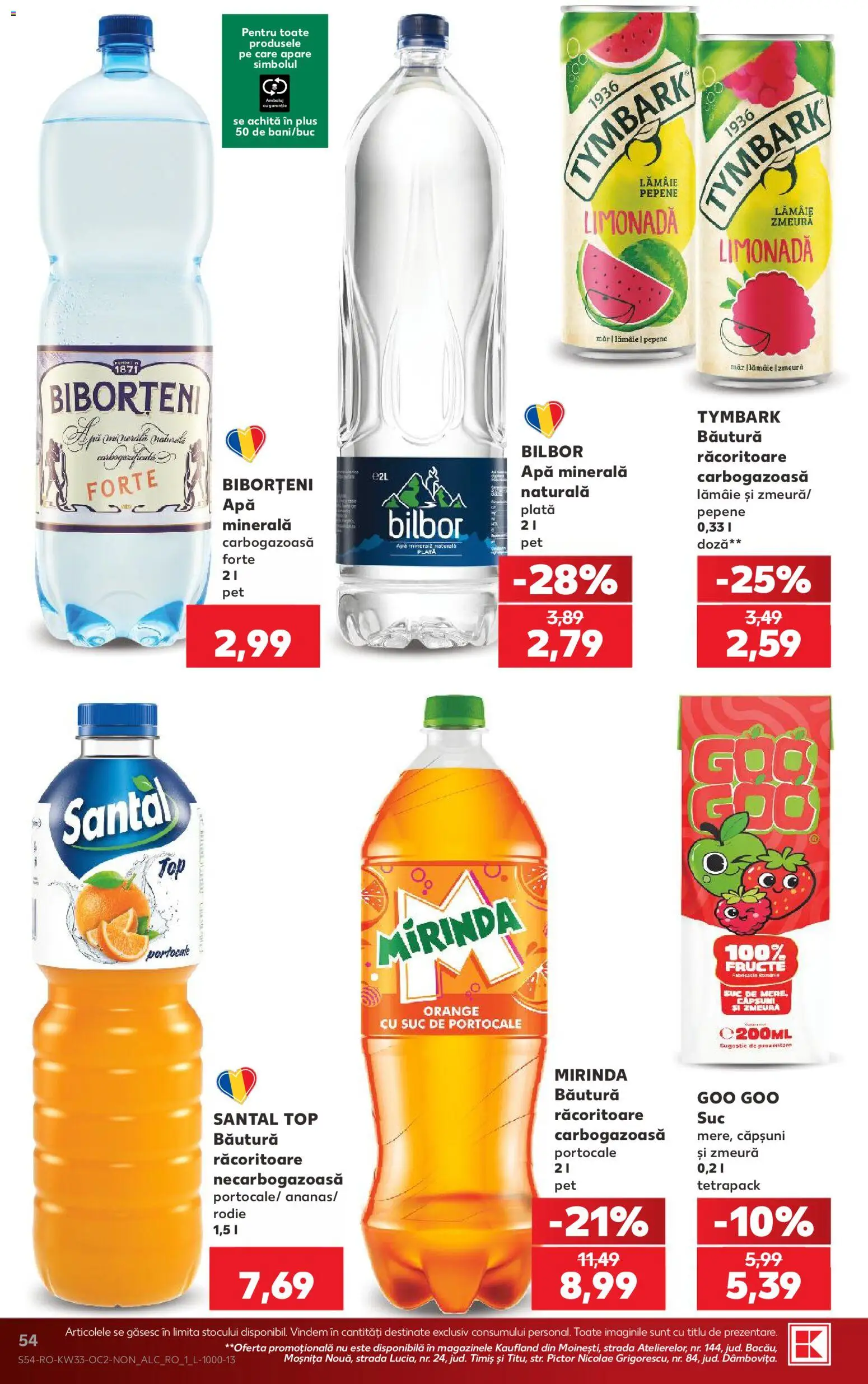 Noul catalog Kaufland – valabil de la 12.08.2026 | Pagină: 54 | Produse: Limonada, Bautura racoritoare, Căpșuni, Apă