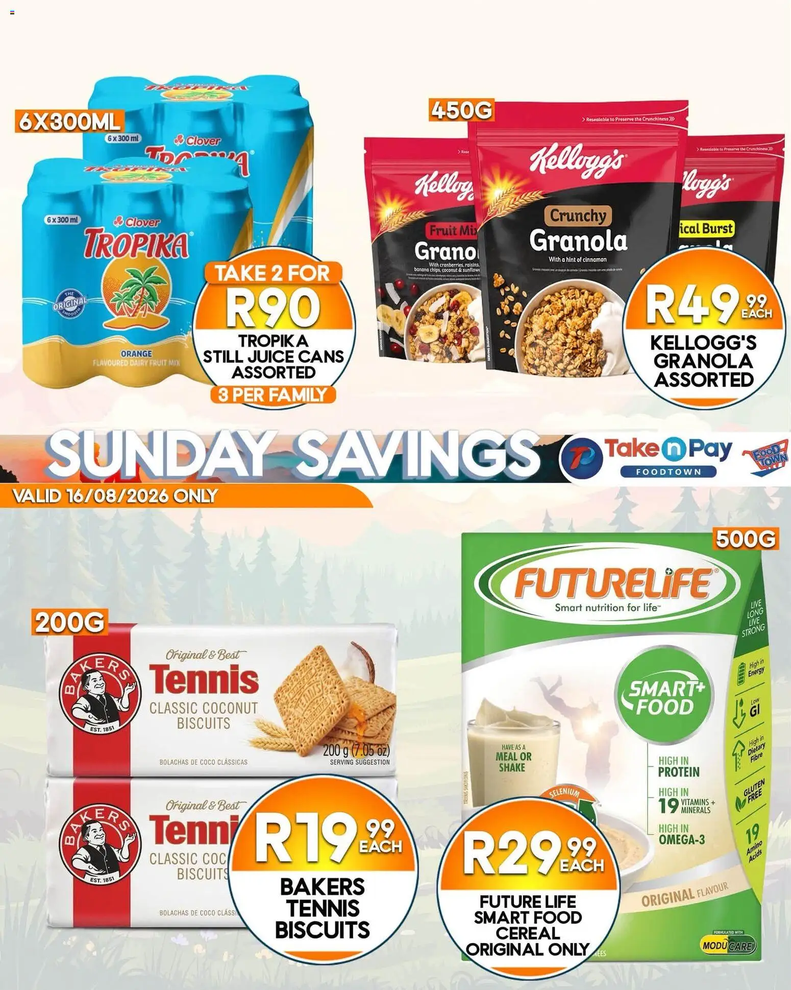 New Take n Pay catalogue – valid from 16/08/2026 | Page: 7 | Products: Protein, Vitamins, Biscuits, Juice