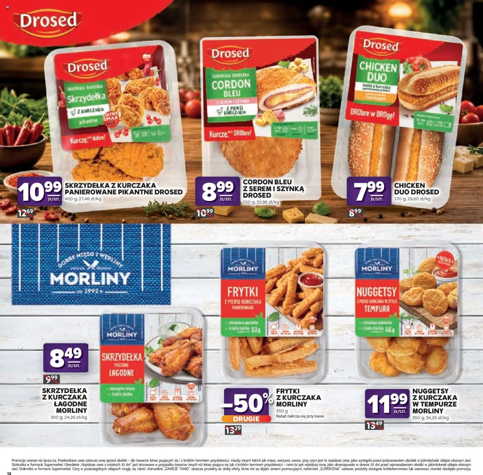 Stokrotka gazetka - Katalog Kulinarny od 20.08.2026 | Strona: 12 | Produkty: Tempura, Piersi, Stokrotka, Wędliny