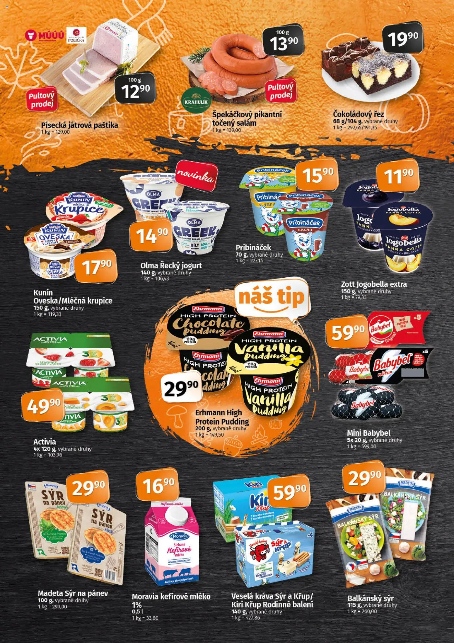 Coop leták - Tip Extra od 14.10.2026 | Strana: 2 | Produkty: Polička, Krupice, Babybel, Jogobella