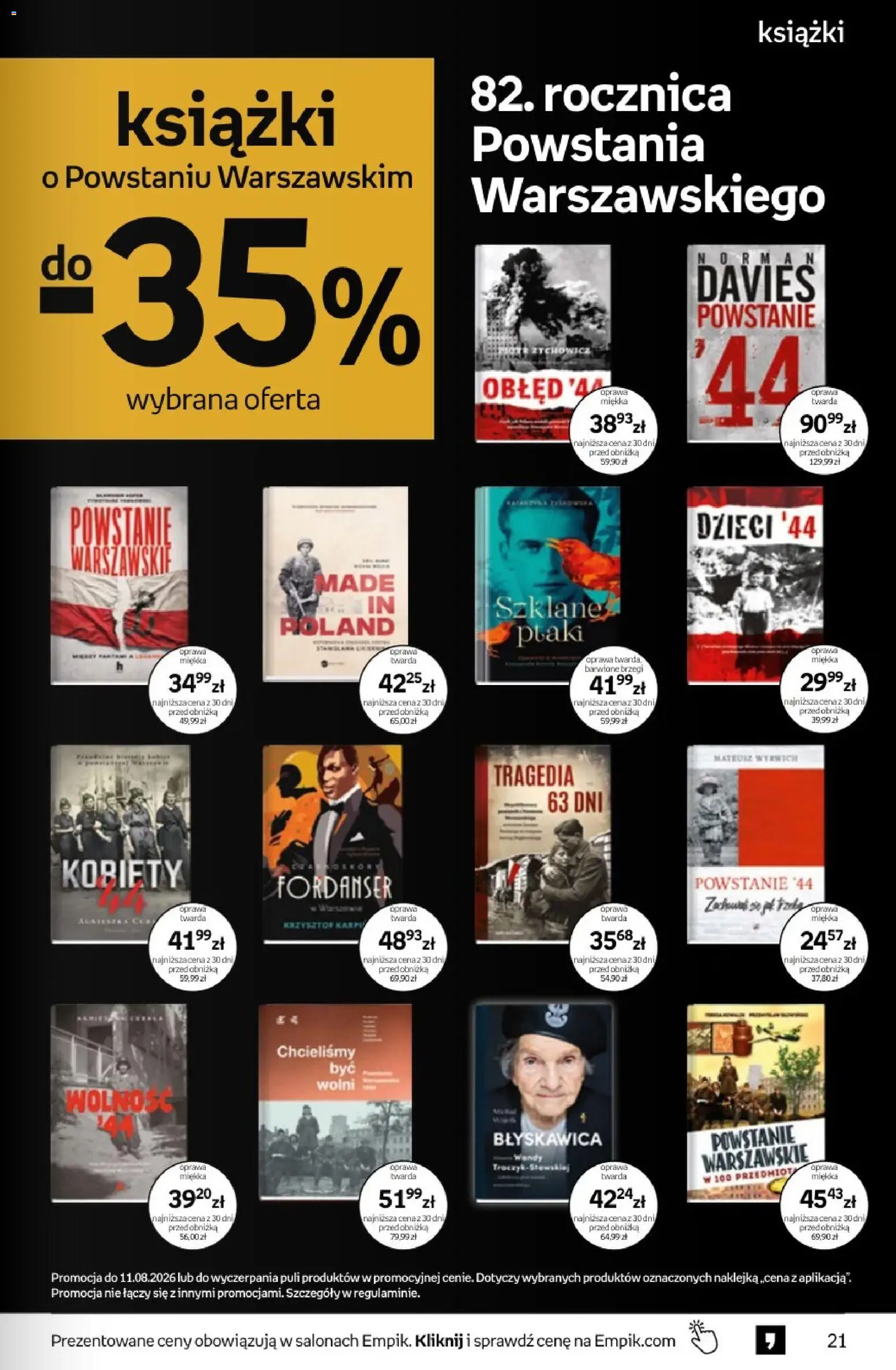 Empik promocje - Tom kultury Książki od 29.07.2026 | Strona: 21 | Produkty: Książki