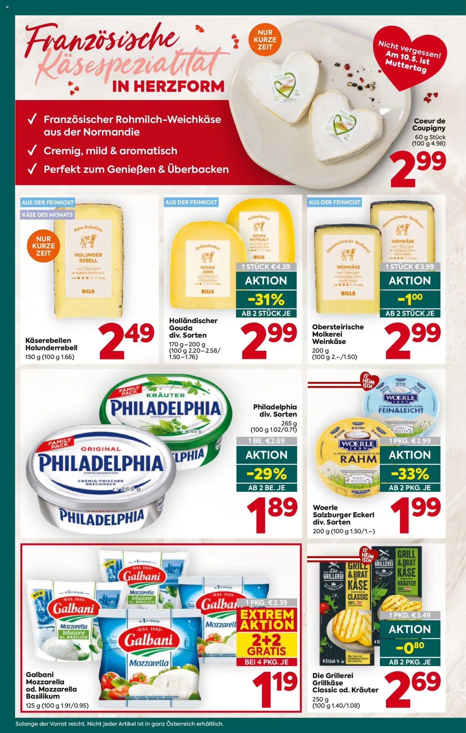 Billa Plus Flugblatt gültig ab 07.05.2026 | Seite: 14 | Produkte: Grill, Käse