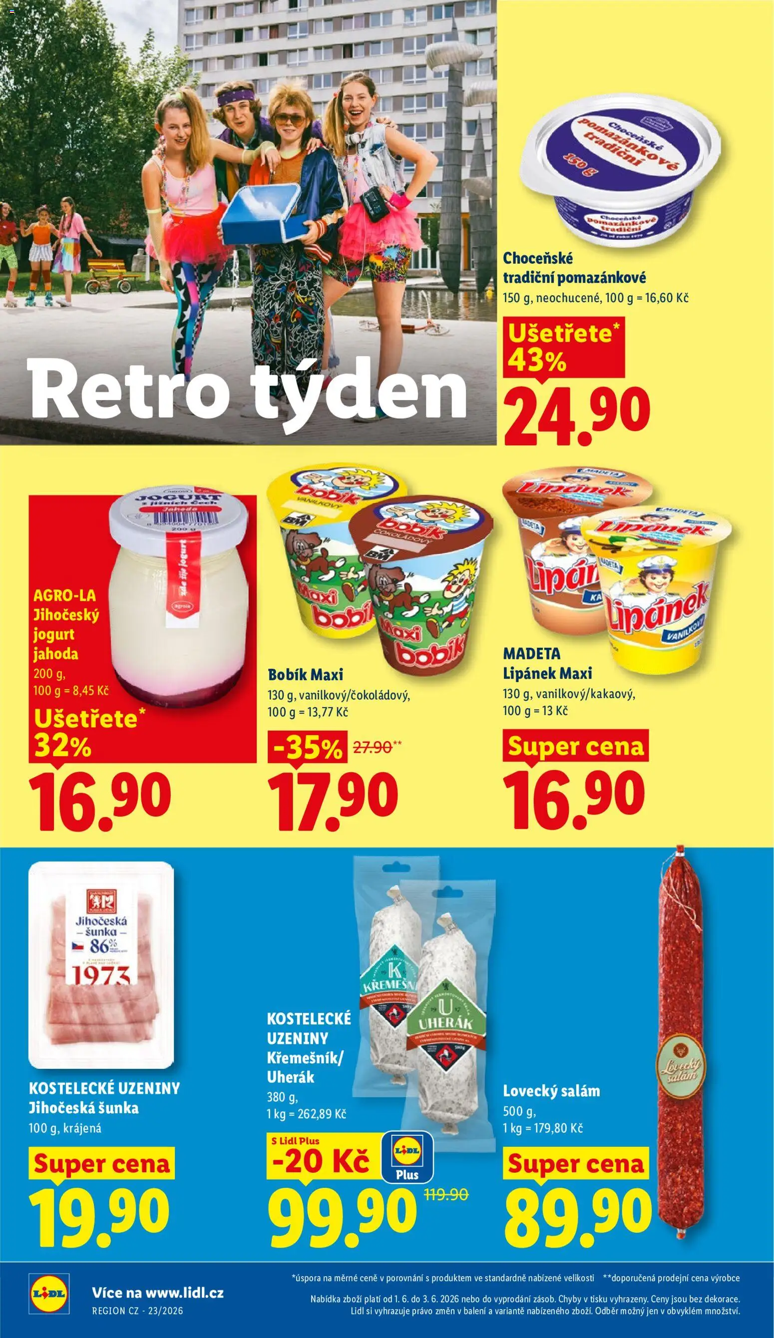 Lidl leták od 01.06.2026 | Strana: 14 | Produkty: Lipánek, Uherák, Jogurt, Lovecký salám