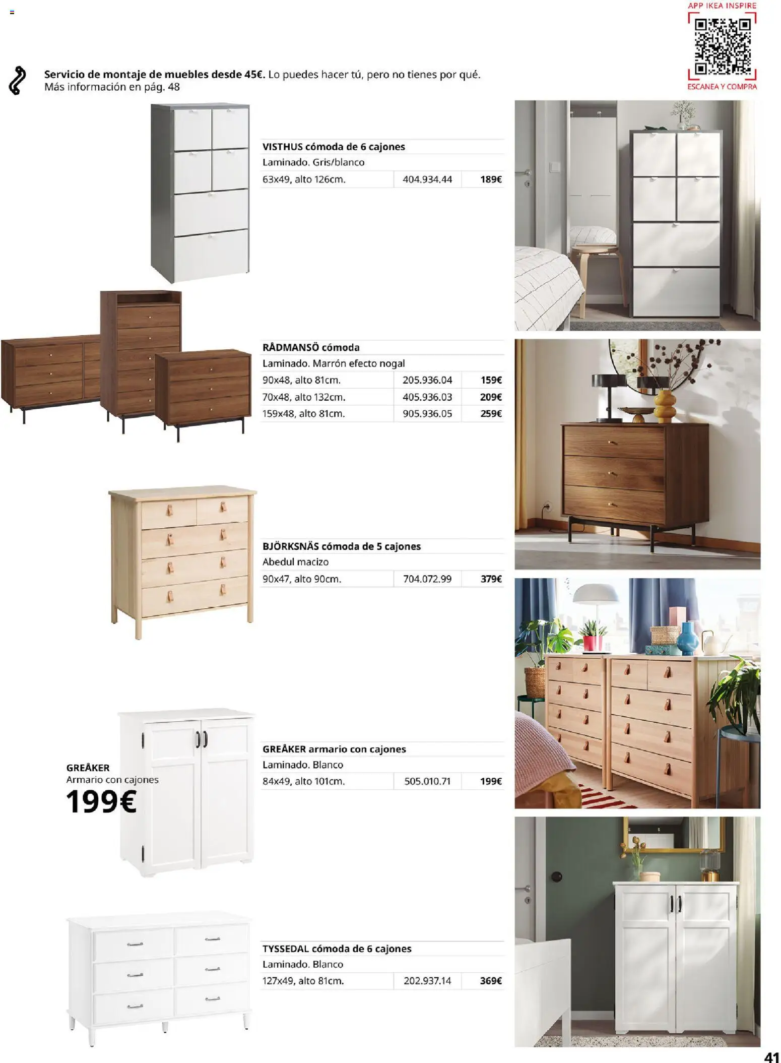 Catálogo IKEA Muebles para el dormitorio │ válido desde el 01/02/2026 | Página: 41 | Productos: Cómoda, Muebles, Armario