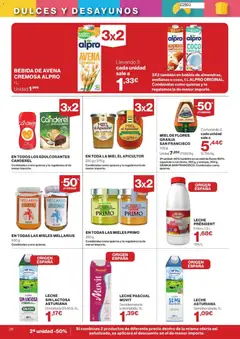 Vista previa Hipercor catálogo válido desde el 26/08/2026 | Página: 28 | Productos: Leche sin lactosa, Avellanas, Almendras, Tierra