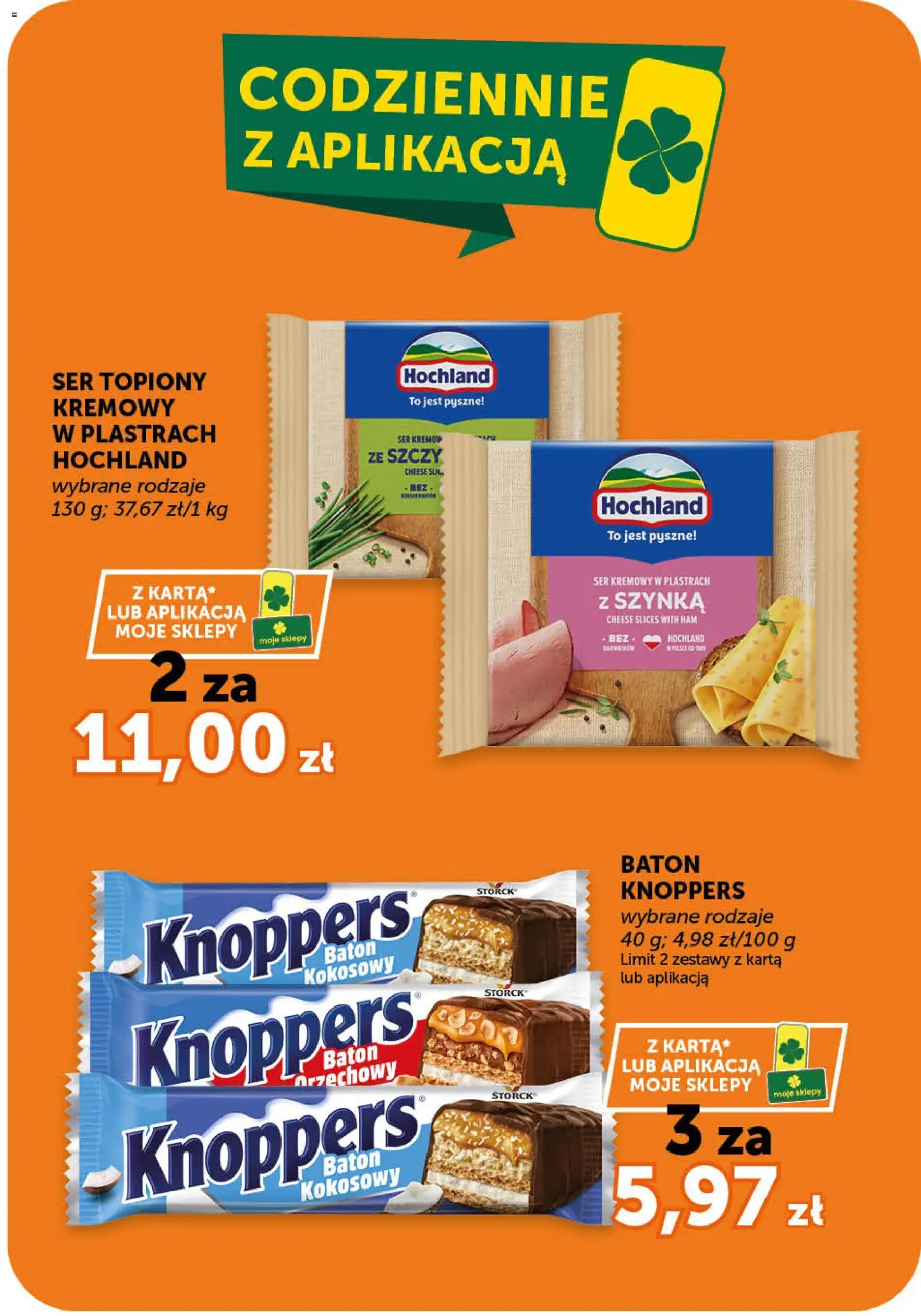 Euro Sklep gazetka - Market od 07.05.2026 | Strona: 10 | Produkty: Knoppers, Ser topiony, Szynka, Baton